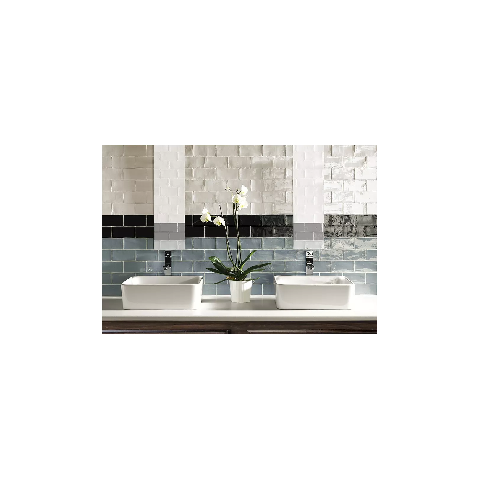 Carrelage mural faïence Costwold (12 couleurs, 2 formats et Bullnose))