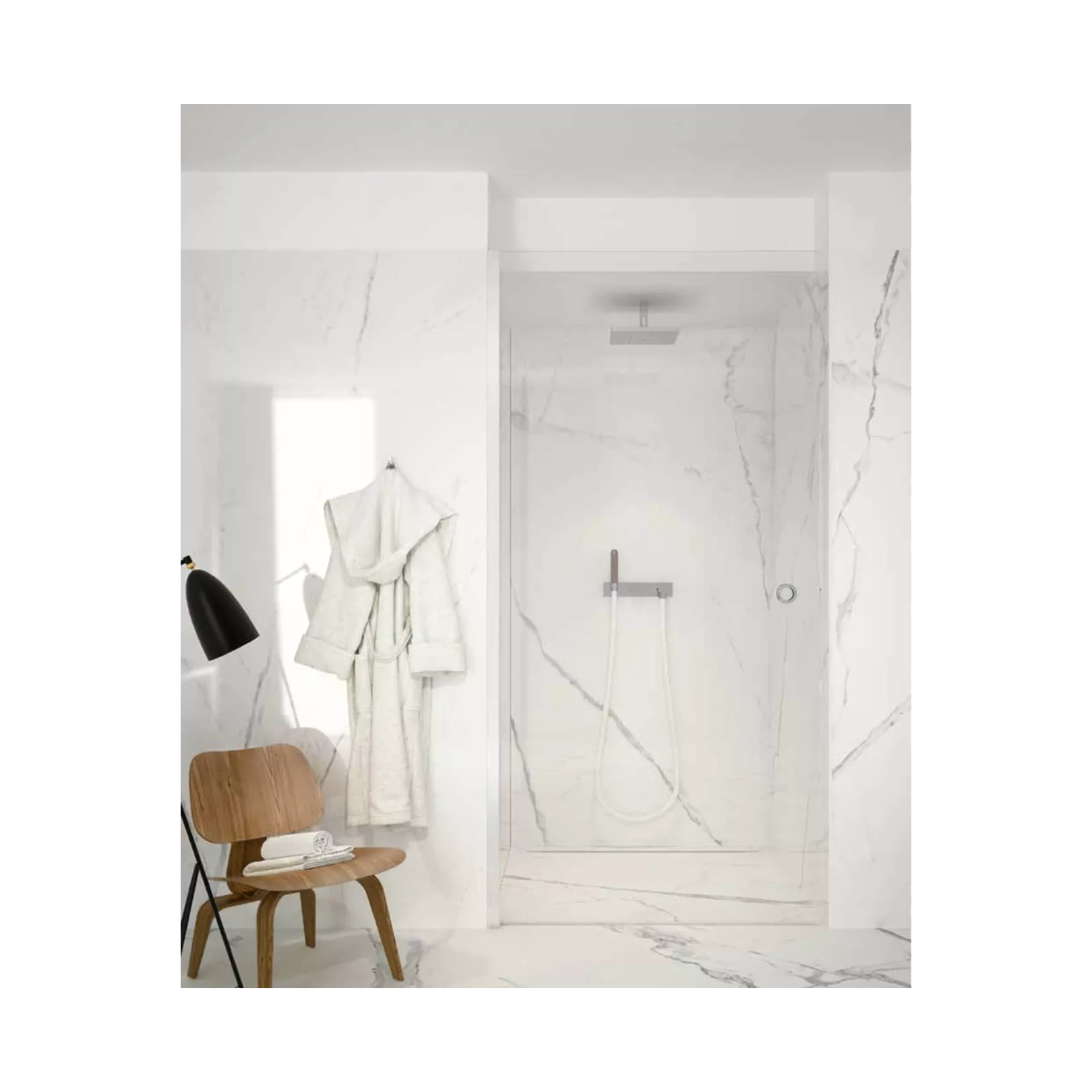 Carrelage grès cérame effet marbre Infinito 2.0 Calacatta White (5 formats, 3 finitions)