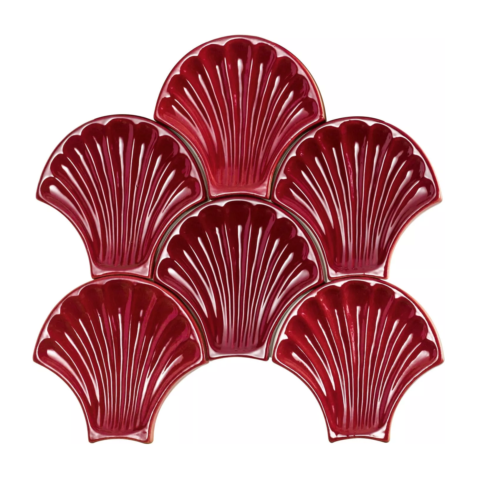 Faience Artigiana Conchiglie, coquillage 15x15,5cm (10couleurs)