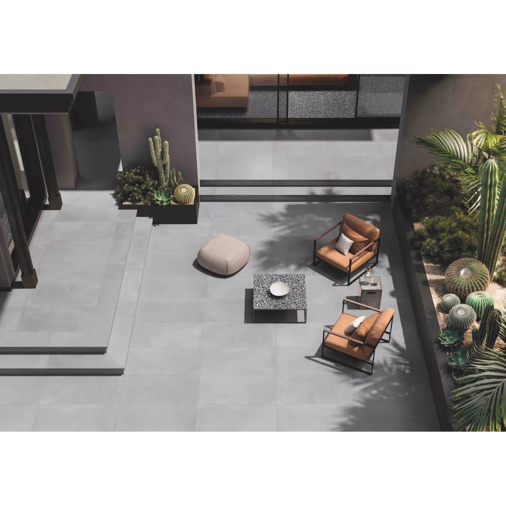 Carrelage grès cérame effet terrazzo Medley Minimal (6 couleurs, 4 formats)