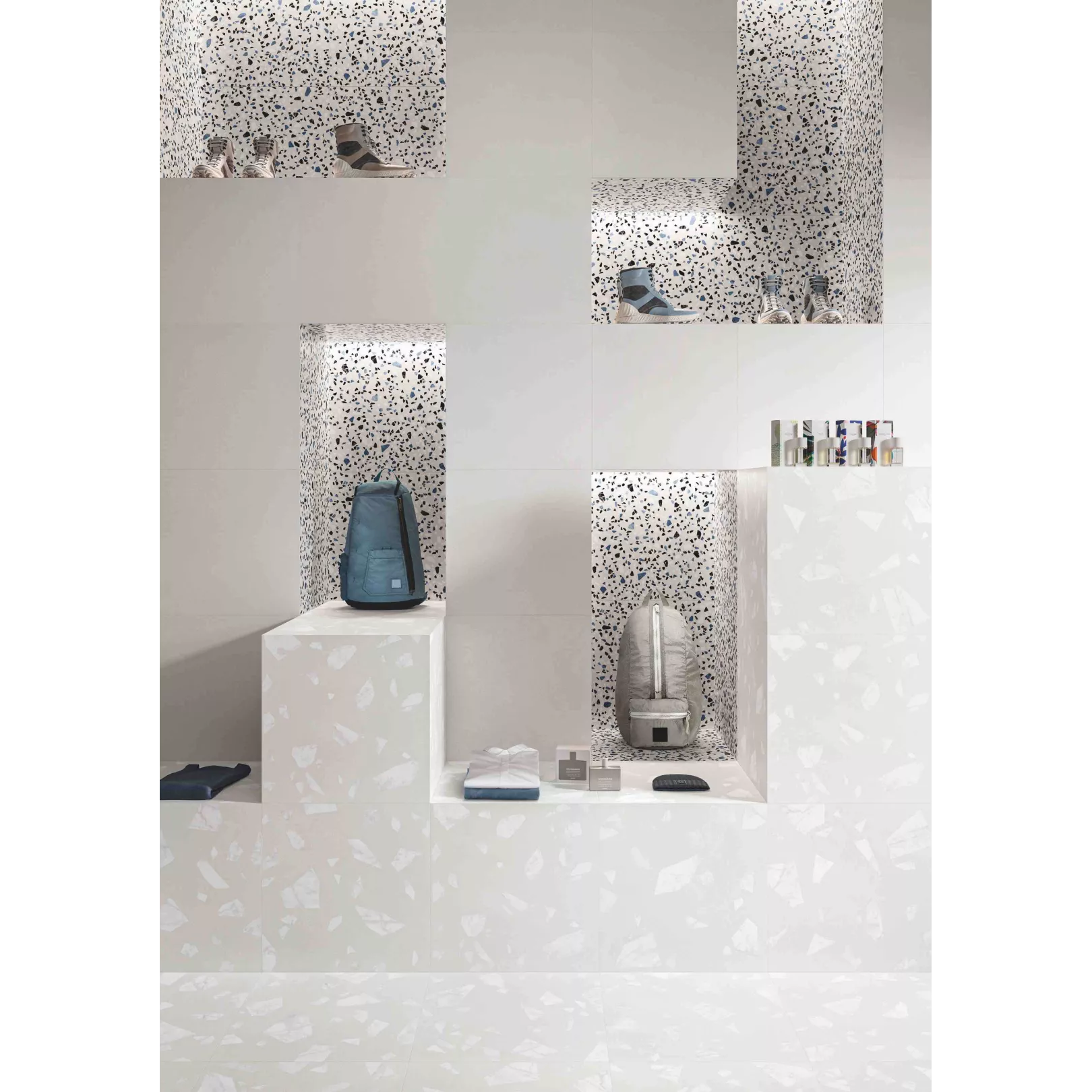 Carreau Terrazzo Medley Rock (6 couleurs, 3 formats)
