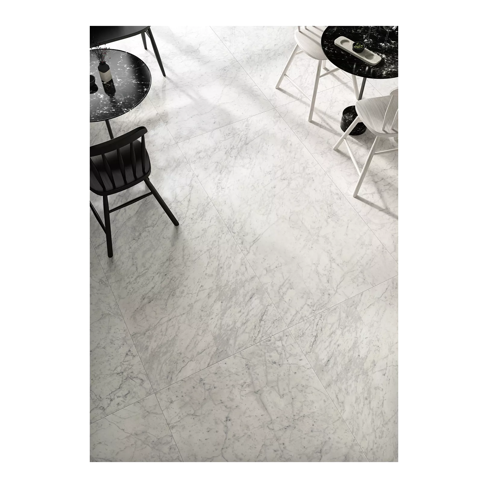 Carrelage grès cérame effet marbre Marmorea Bianco Gioia