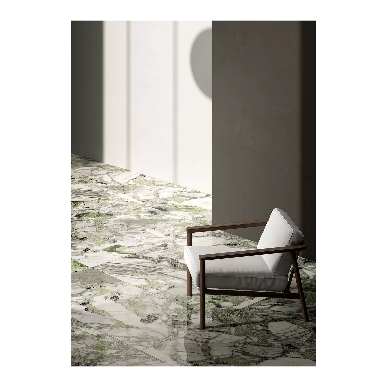 Carrelage grès cérame effet marbre Sound of marbles Screziato Vivace