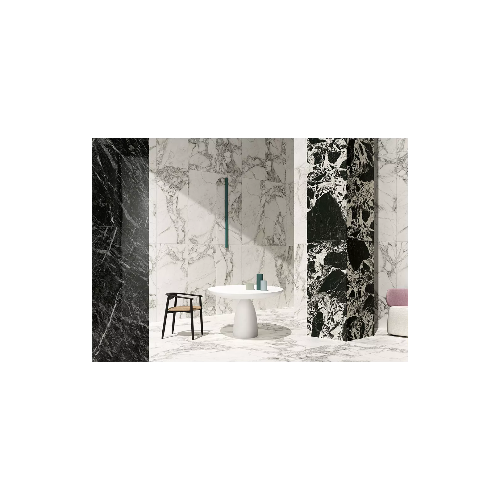 Carrelage grès cérame effet marbre Prestige Arabescato Effect