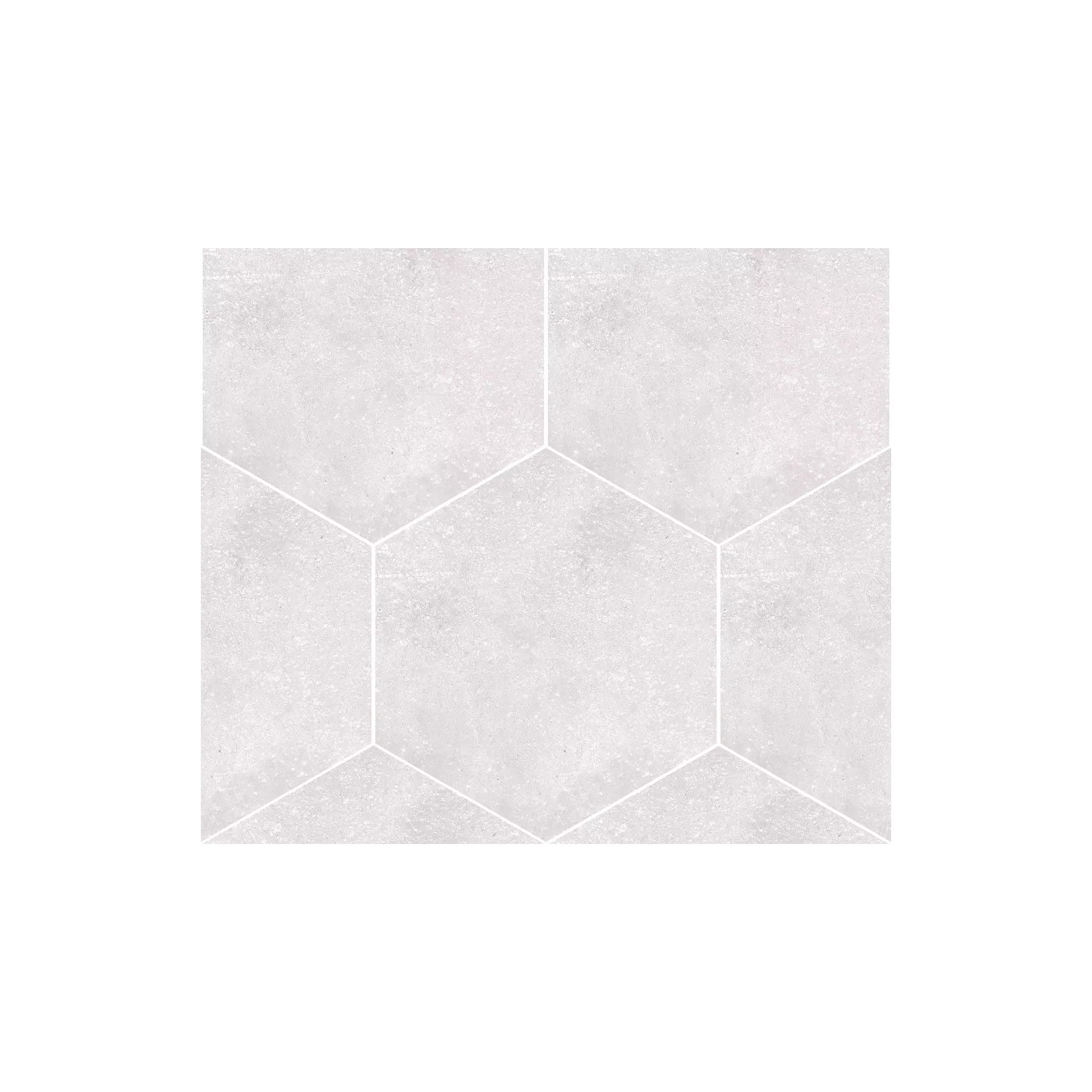 Carrelage grès cérame effet ciment Rift hexagone (4 couleurs + un décor)