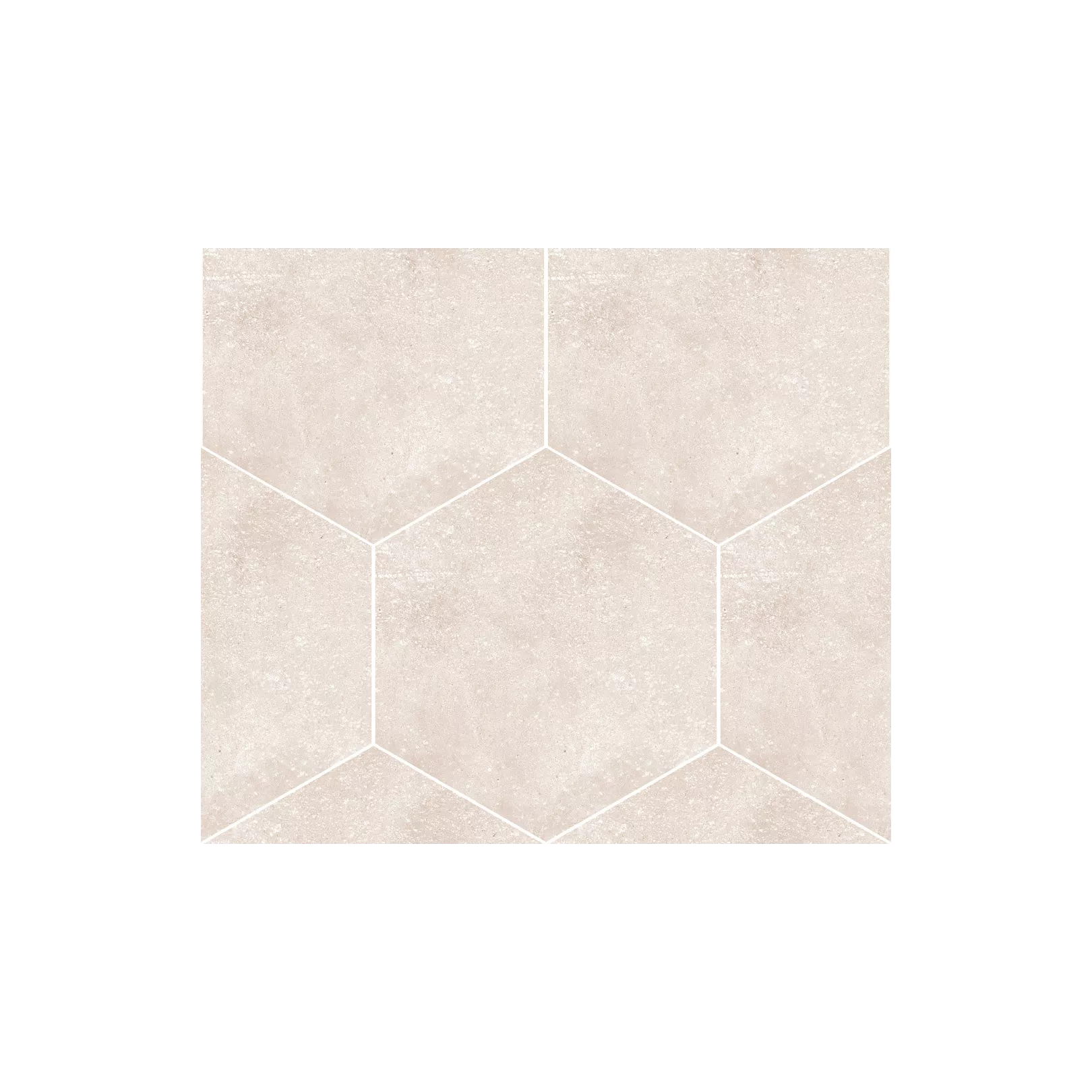 Carrelage grès cérame effet ciment Rift hexagone (4 couleurs + un décor)