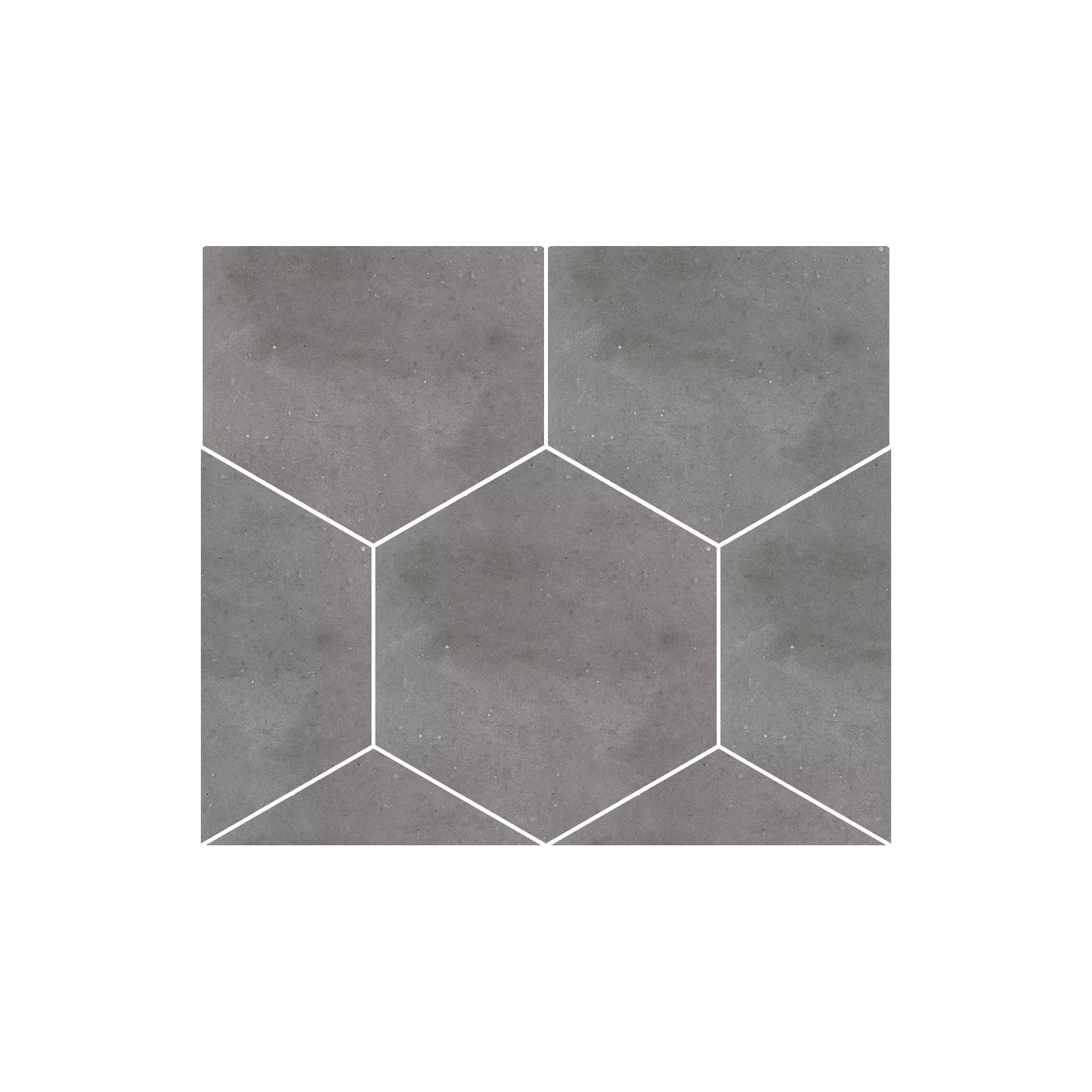 Carrelage grès cérame effet ciment Rift hexagone (4 couleurs + un décor)