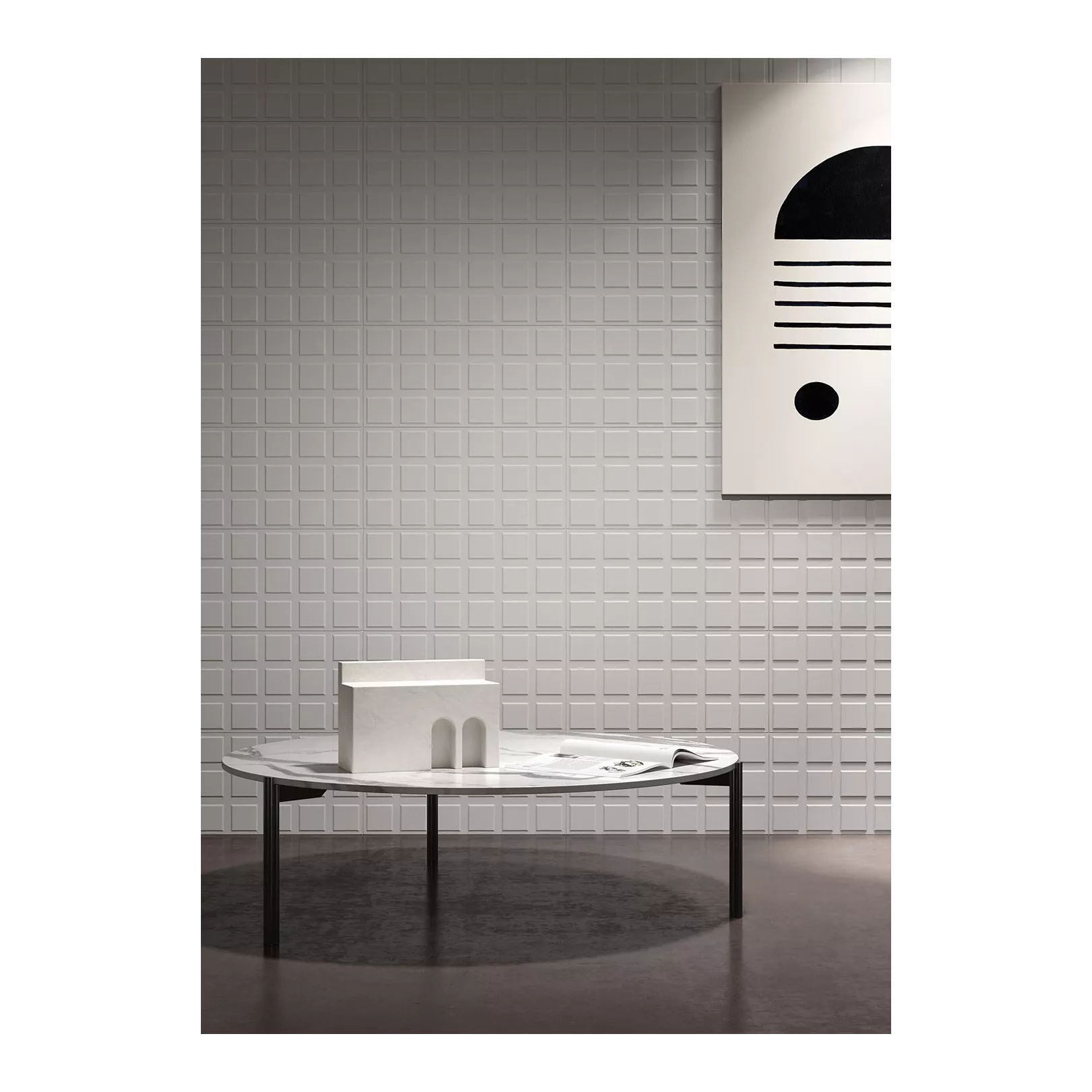 Carrelage grès cérame effet ciment graphique Block (7 couleurs, 2  formats)
