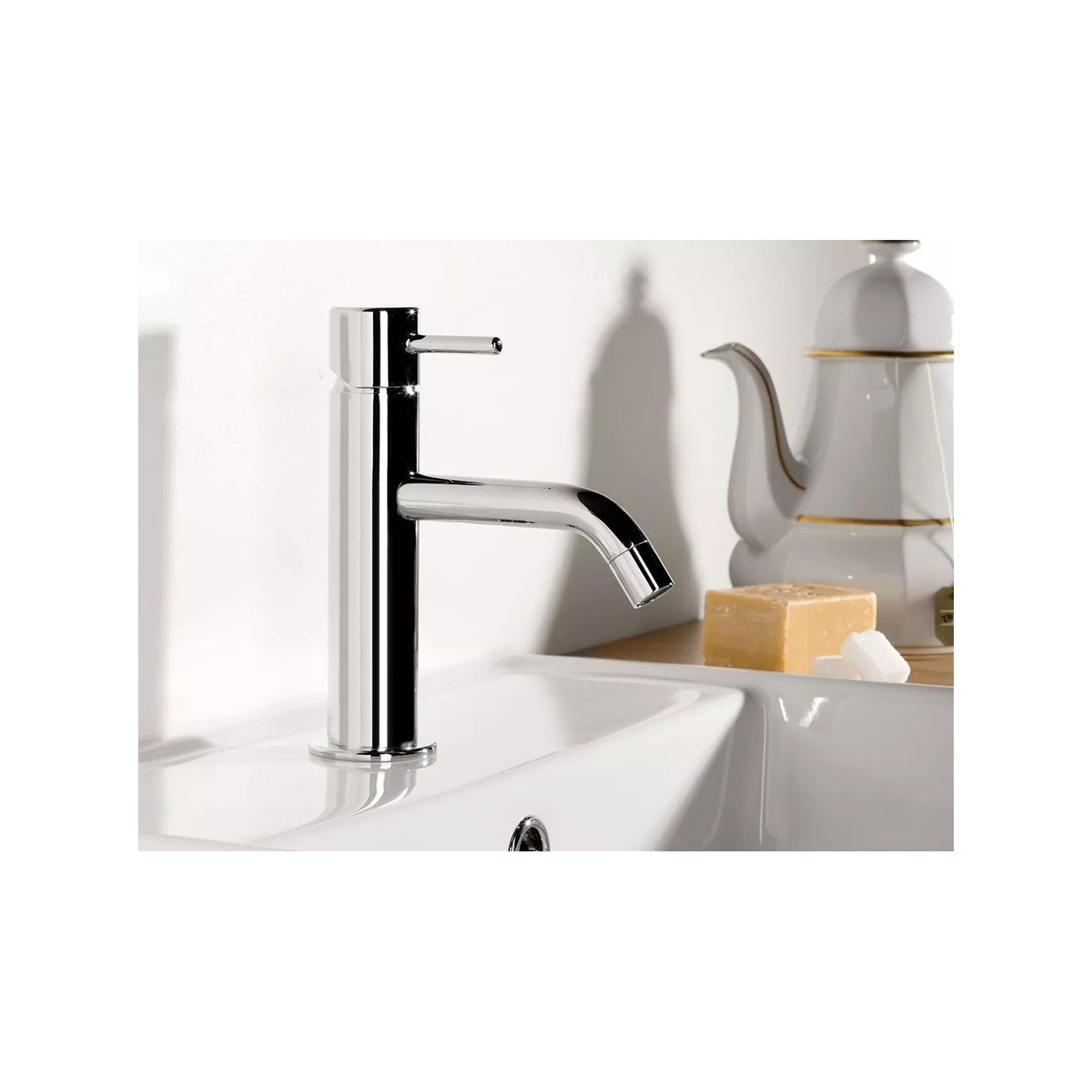 Robinet mitigeur Hask 6A18 monotrou à poser hauteur saillie 24,6cm (8 finitions)
