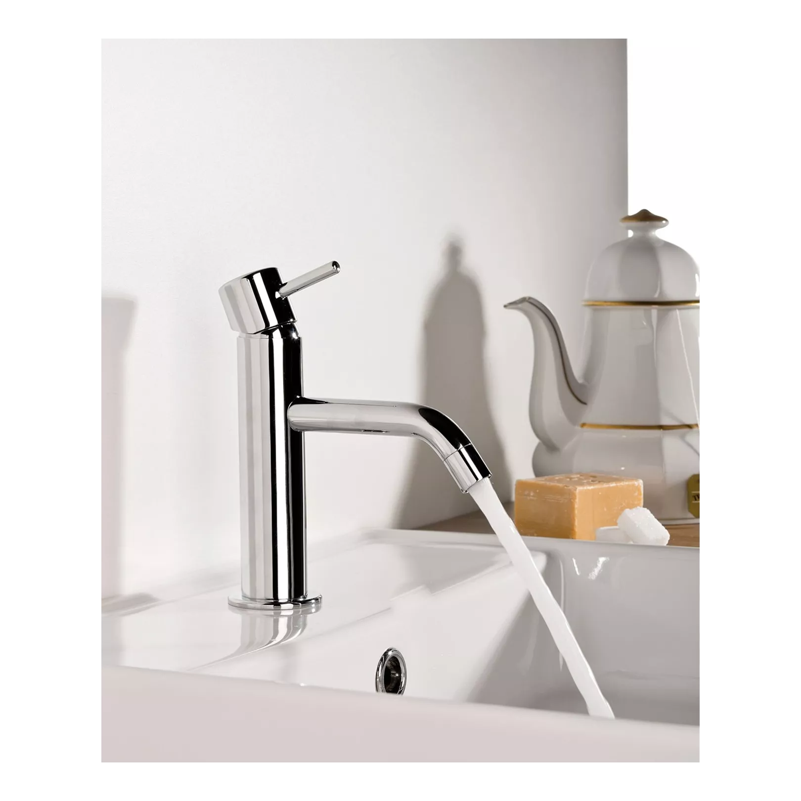 Robinet mitigeur Hask 6A18 monotrou à poser hauteur saillie 24,6cm (8 finitions)