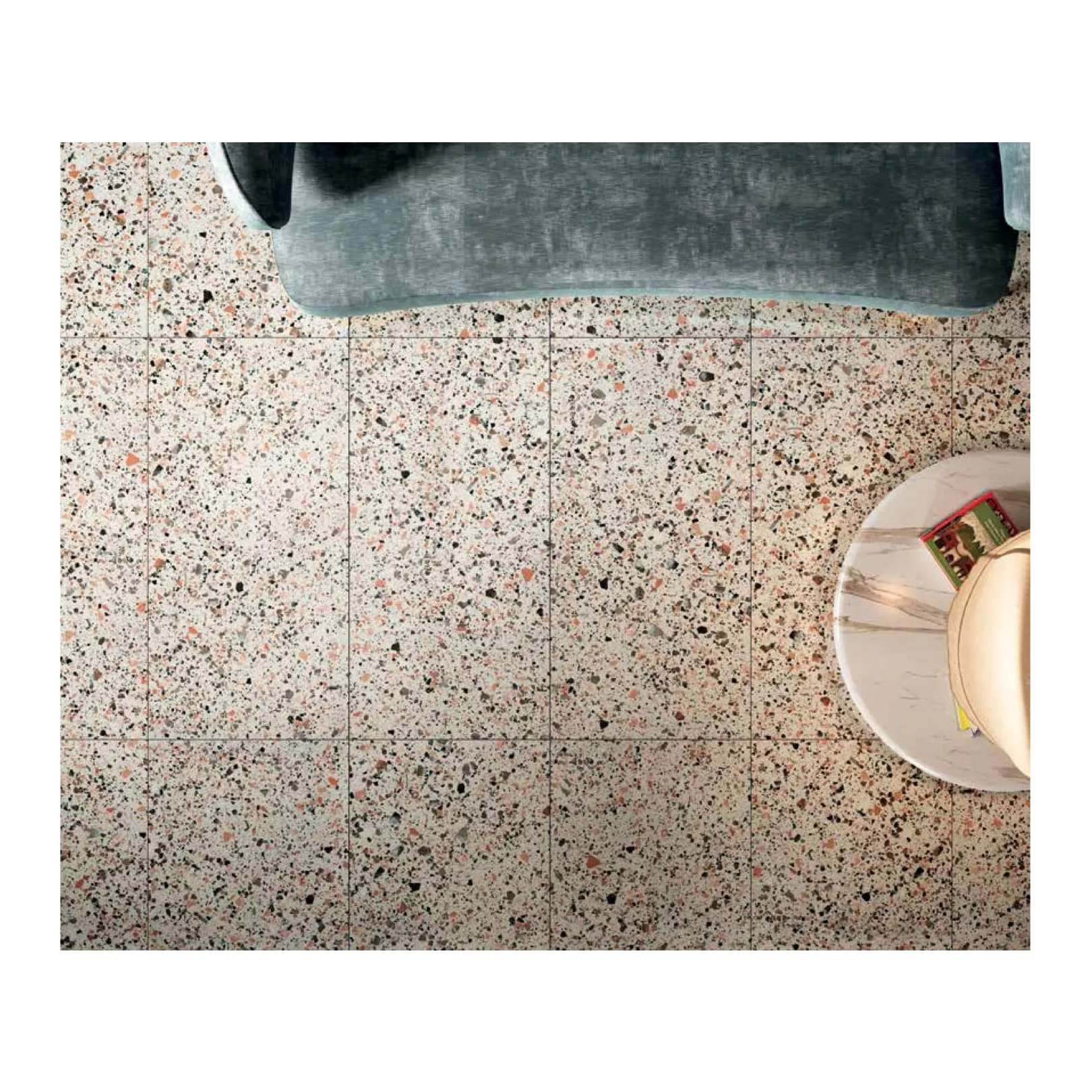 Carrelage grès cérame effet terrazzo Venice Villa Colors (4 formats, 5 couleurs,  3 finitions)