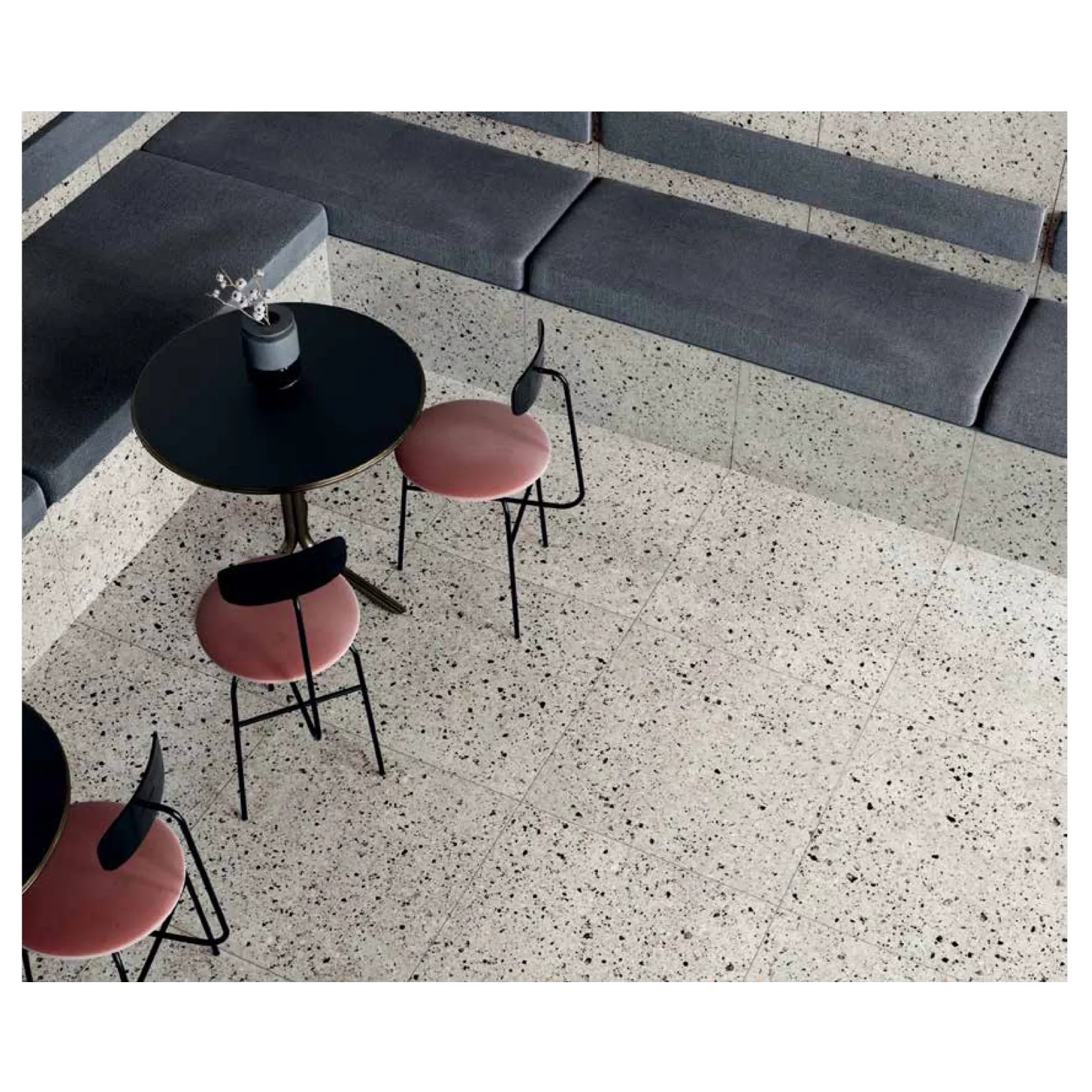 Carrelage grès cérame effet terrazzo Venice Rialto Colors (2 formats, 5 couleurs,  2 finitions)