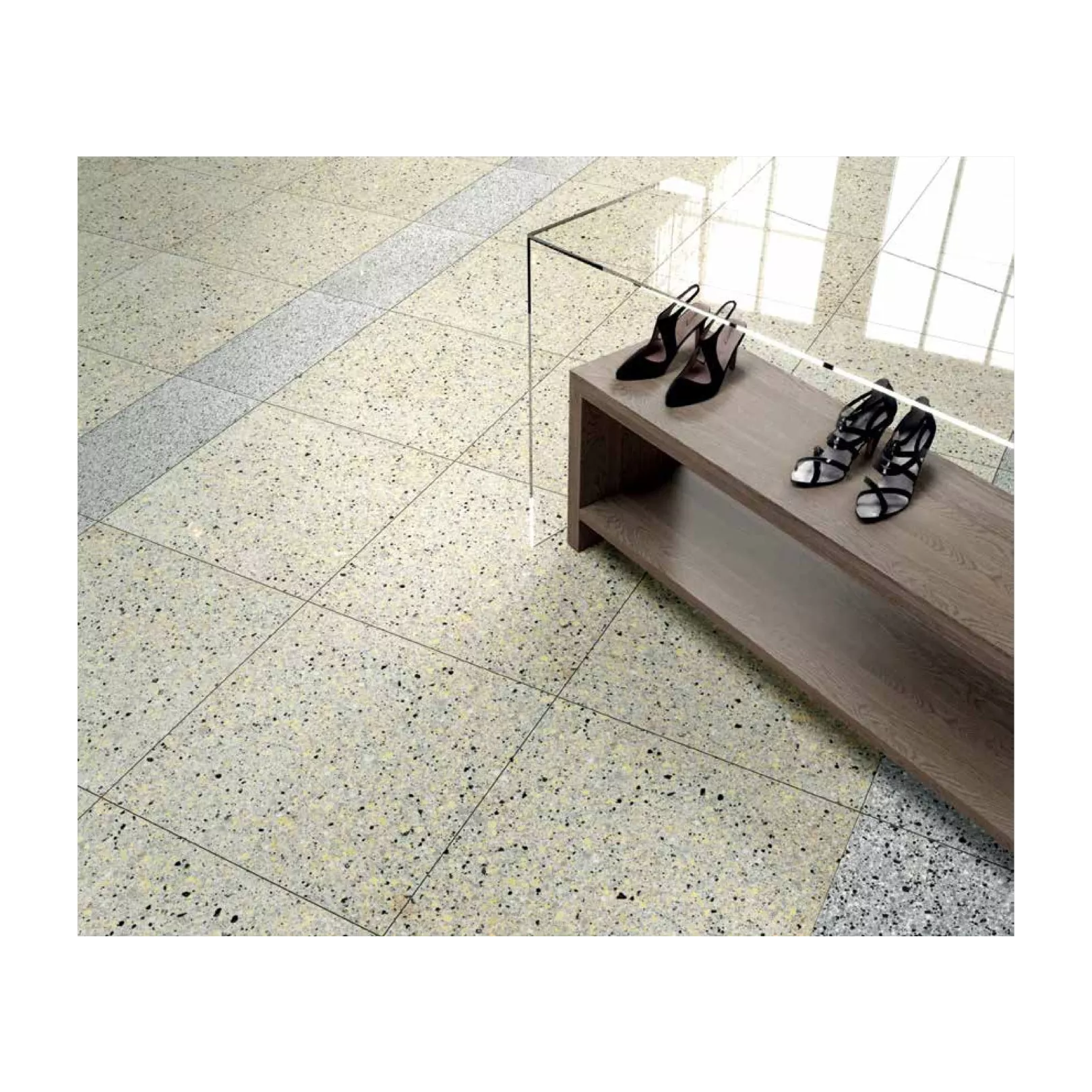 Carrelage grès cérame effet terrazzo Venice Rialto Colors (2 formats, 5 couleurs,  2 finitions)