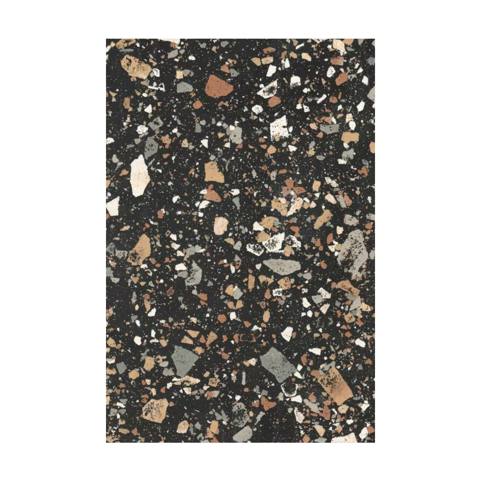 Carrelage grès cérame effet terrazzo Venice Villa Graphite (6 couleurs, 4 formats, 3 finitions)
