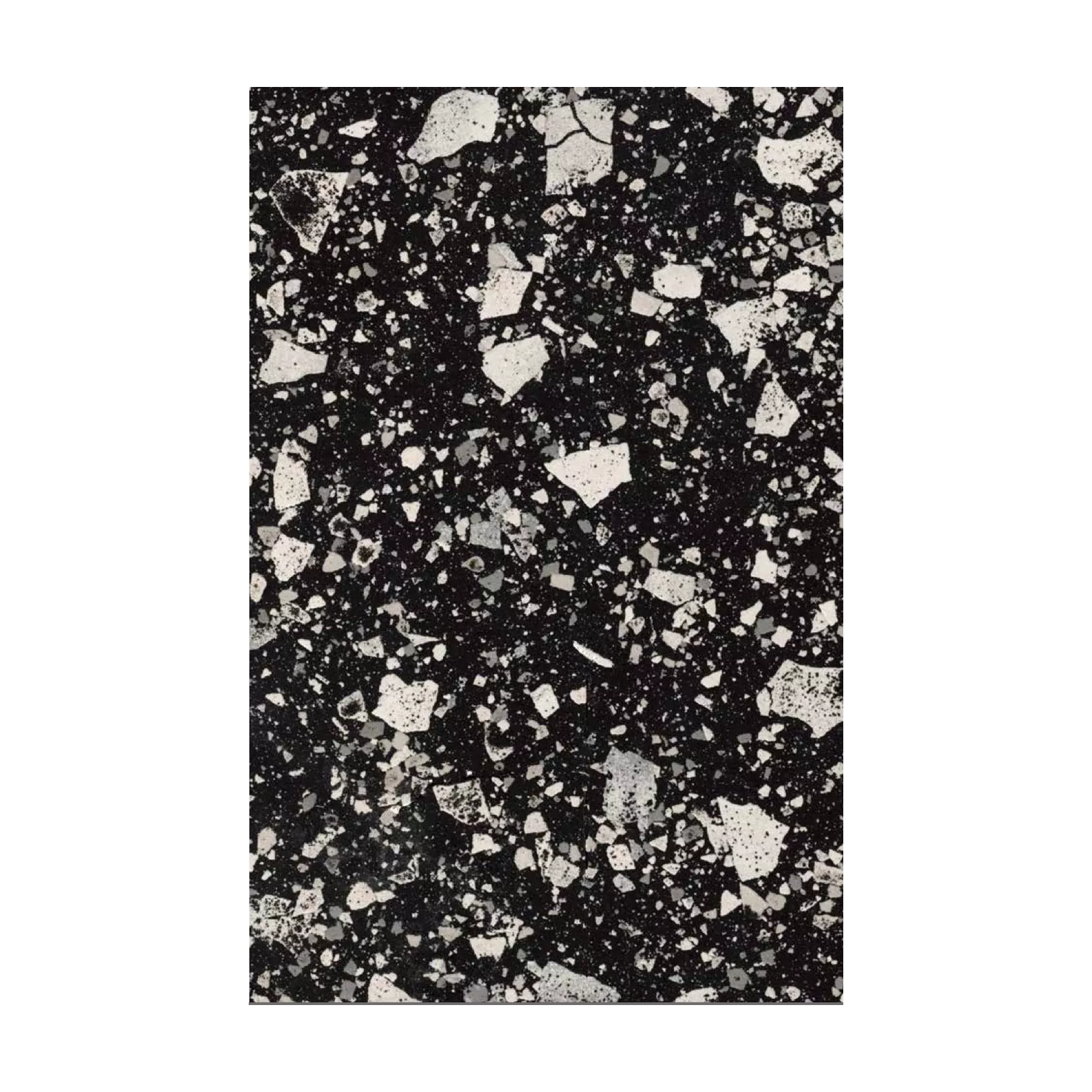 Carrelage grès cérame effet terrazzo Venice Villa Graphite (6 couleurs, 4 formats, 3 finitions)