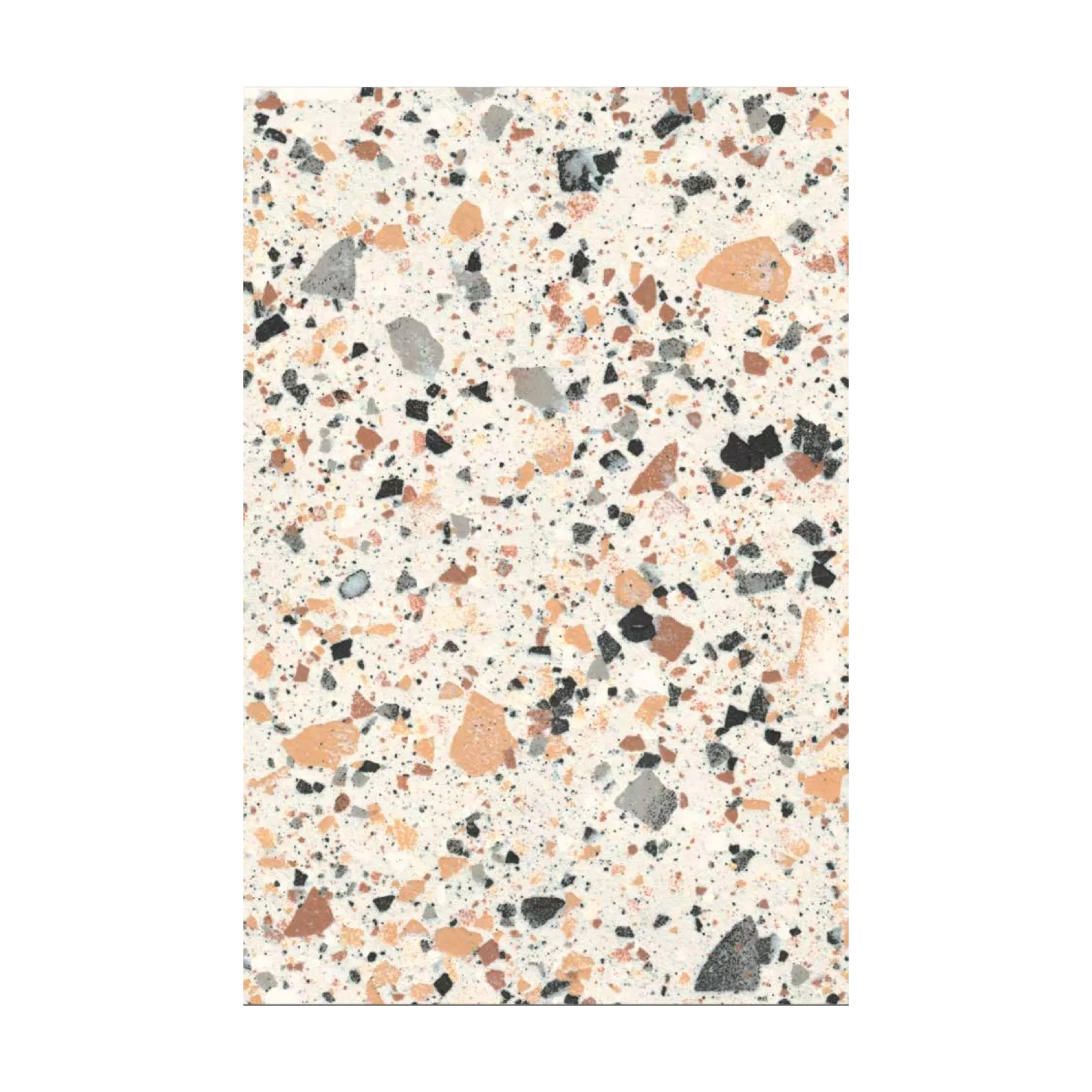 Carrelage grès cérame effet terrazzo Venice Villa Graphite (6 couleurs, 4 formats, 3 finitions)