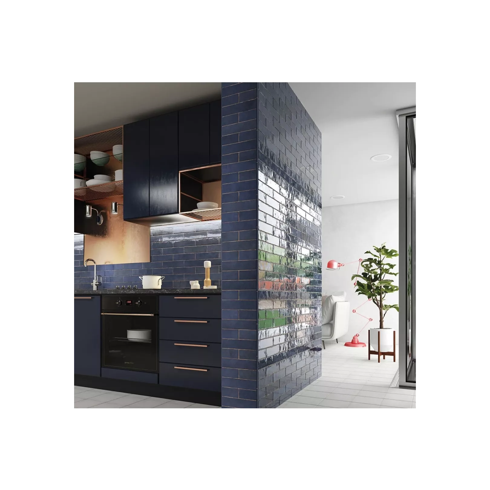 Carrelage mural faïence Tribeca (10 couleurs, 3 formats)