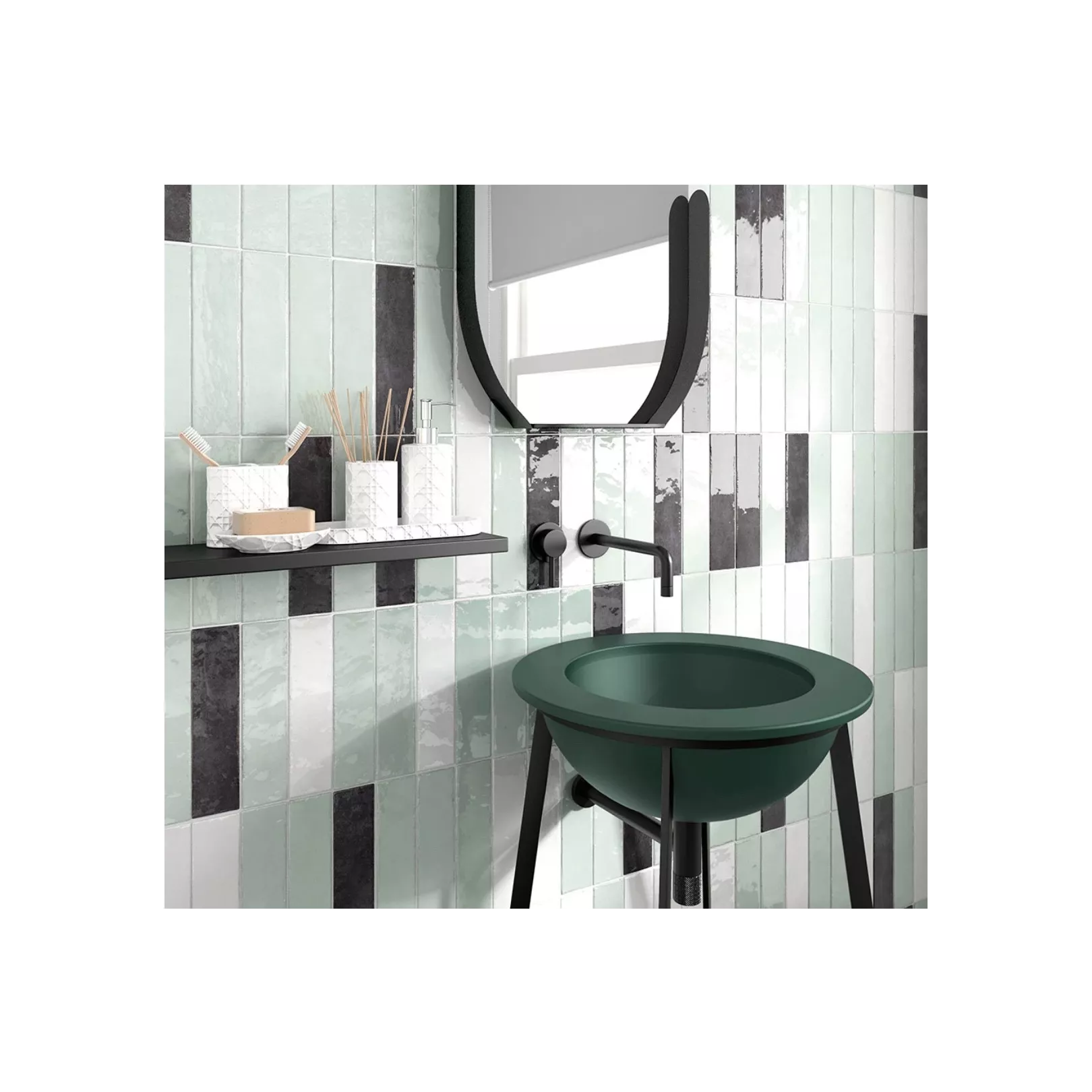 Carrelage mural faïence Tribeca (10 couleurs, 3 formats)