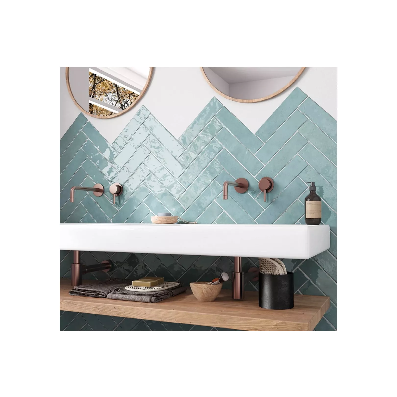 Carrelage mural faïence Tribeca (10 couleurs, 3 formats)