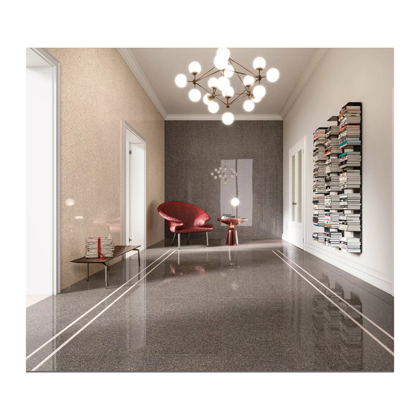 Carrelage grès cérame effet terrazzo Venice Rialto (8 couleurs, 4 formats, 3 finitions)