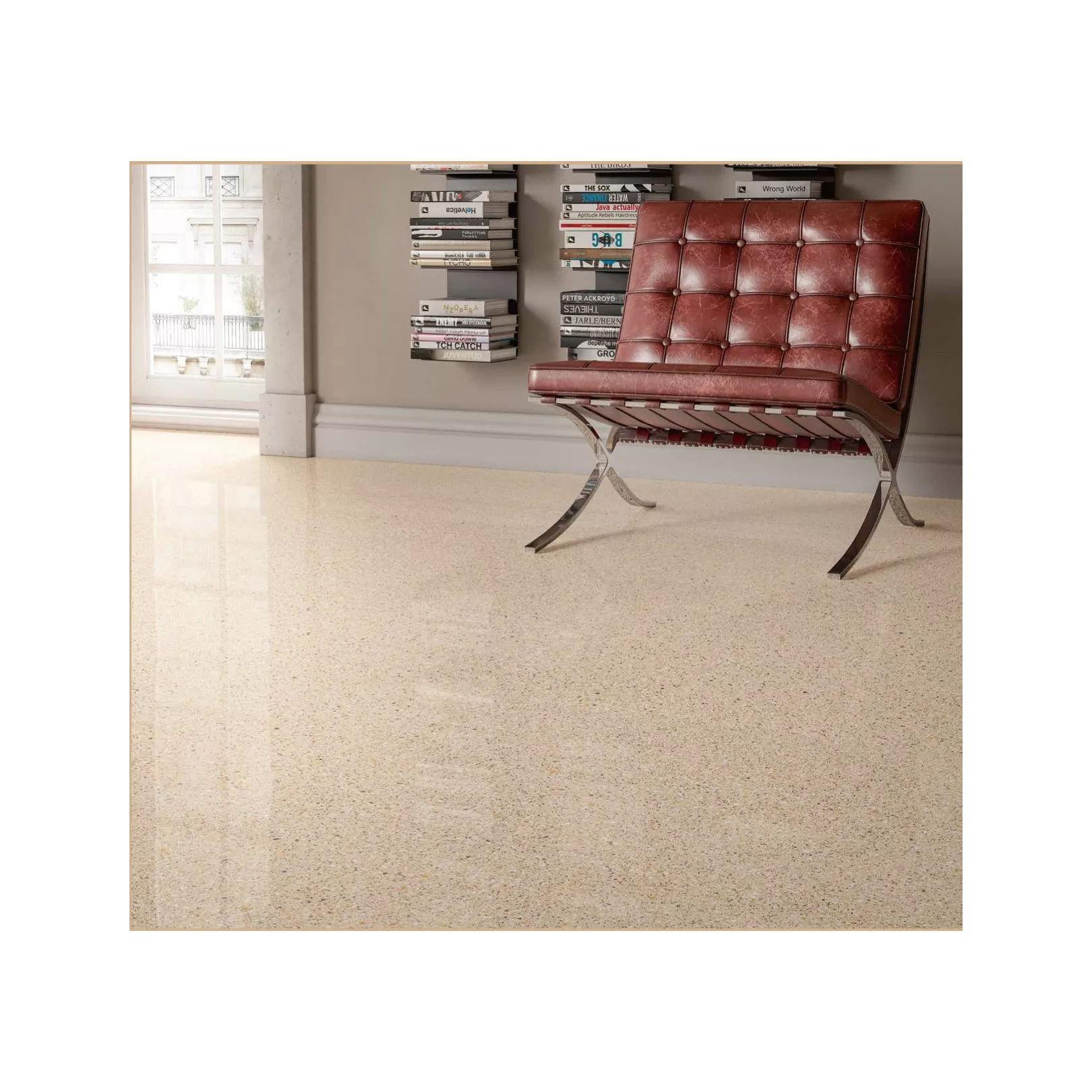 Carrelage grès cérame effet terrazzo Venice Rialto (8 couleurs, 4 formats, 3 finitions)