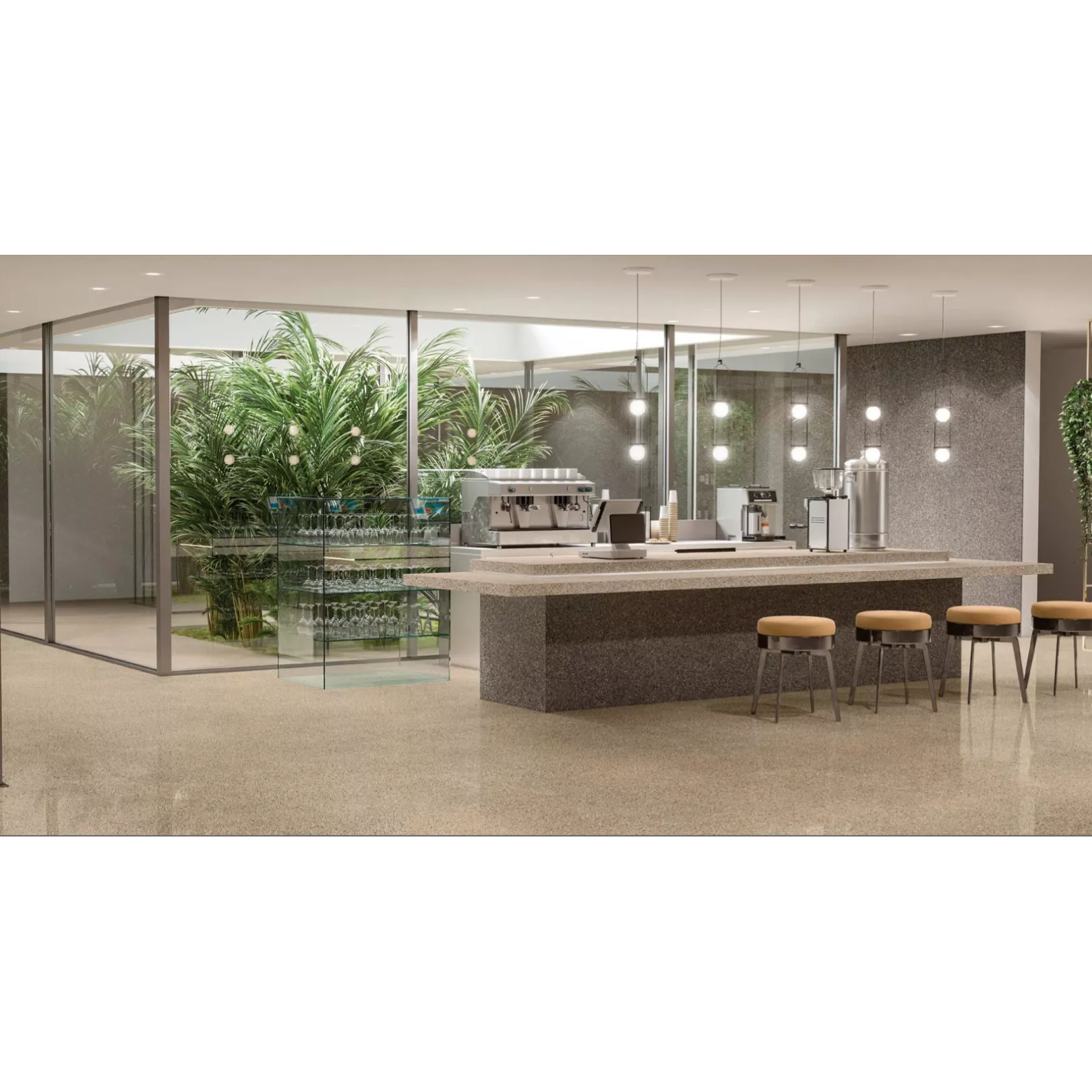 Carrelage grès cérame effet terrazzo Venice Rialto (8 couleurs, 4 formats, 3 finitions)