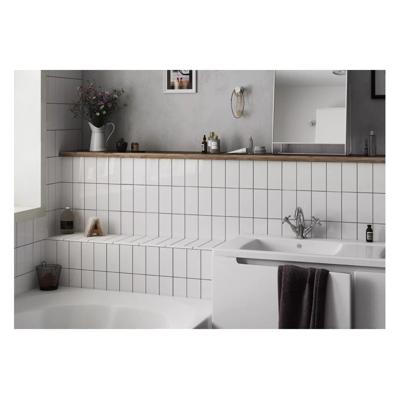 Carrelage mural faïence Evolution (11 couleurs ,5 formats + pièces spéciales)