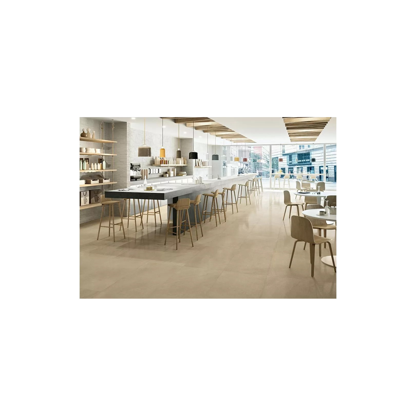 Carrelage grès cérame effet pierre limestone (4 formats, 4 couleurs, 4 finitions)