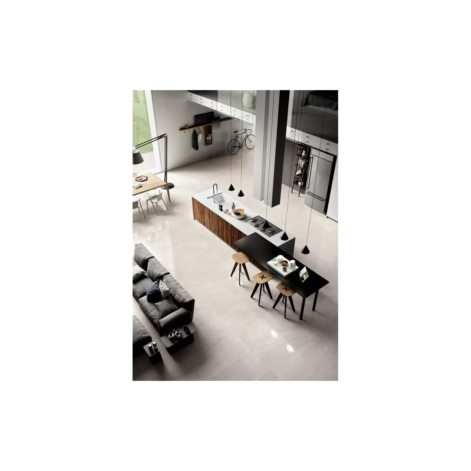 Carrelage grès cérame effet pierre limestone (4 formats, 4 couleurs, 4 finitions)