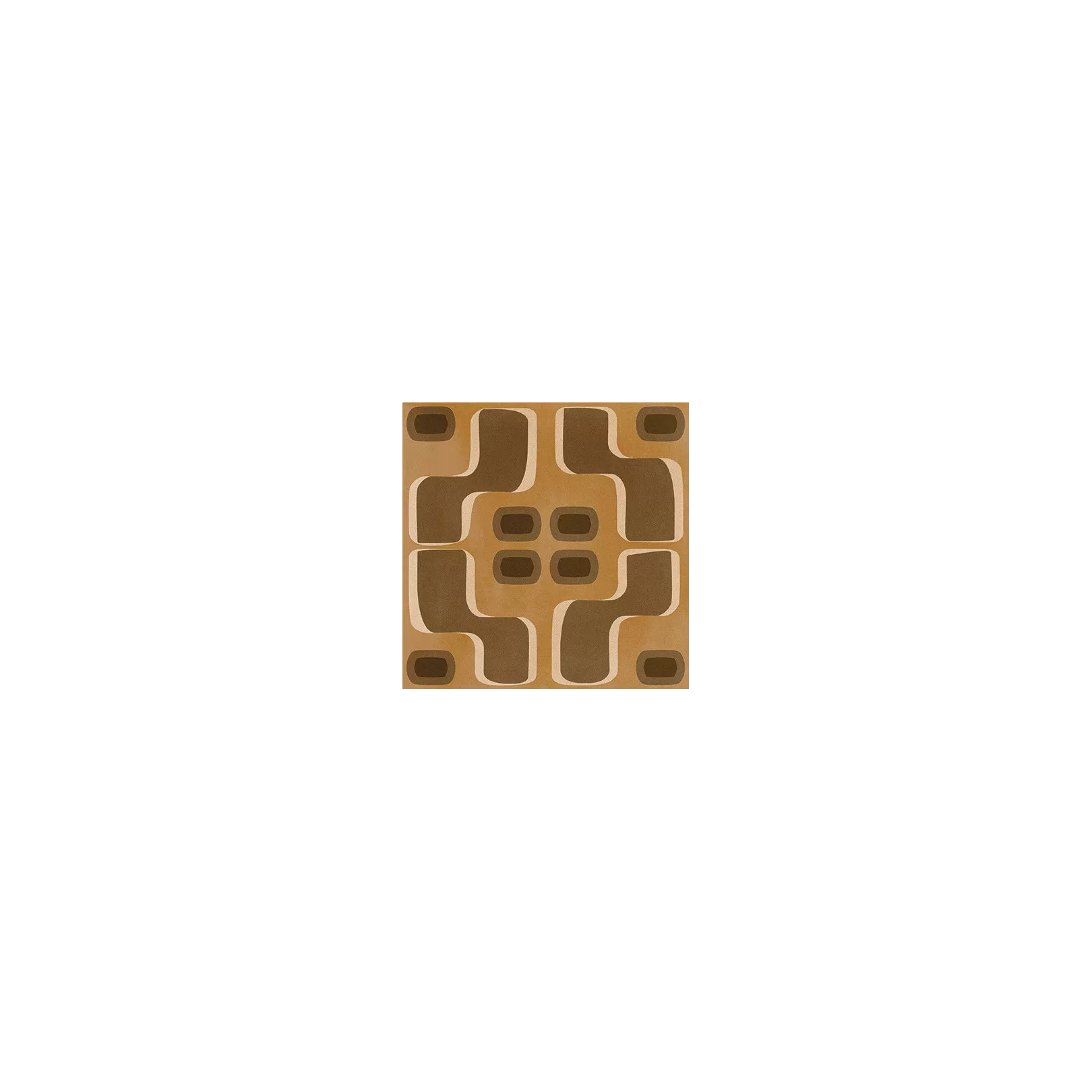 Carrelage grès cérame effet carreau ciment motif brun et chocolat POP Tile Cavern 15x15cm
