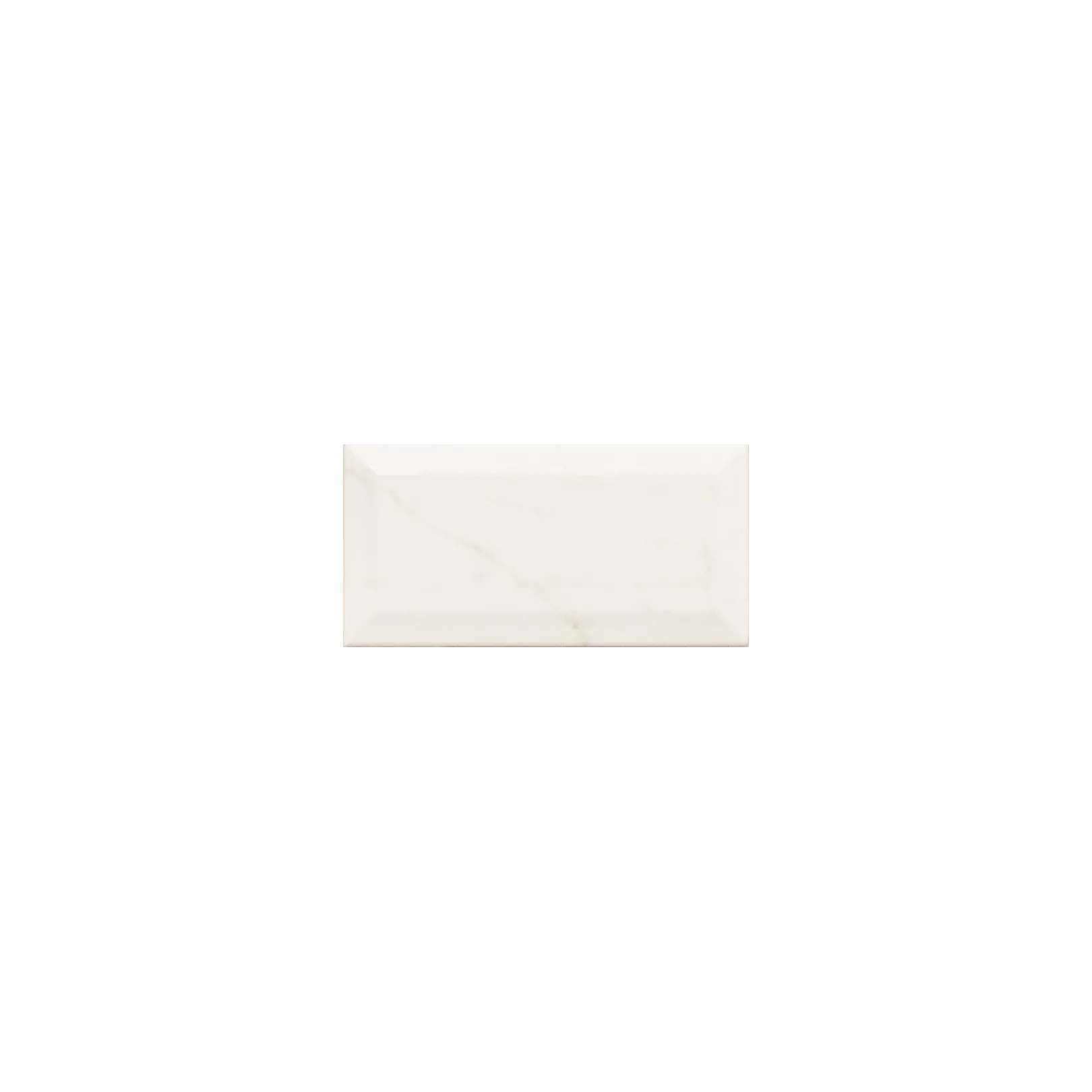 Carrelage mural faïence effet marbre blanc Carrara (2 formats + bullnose, 2 finitions)