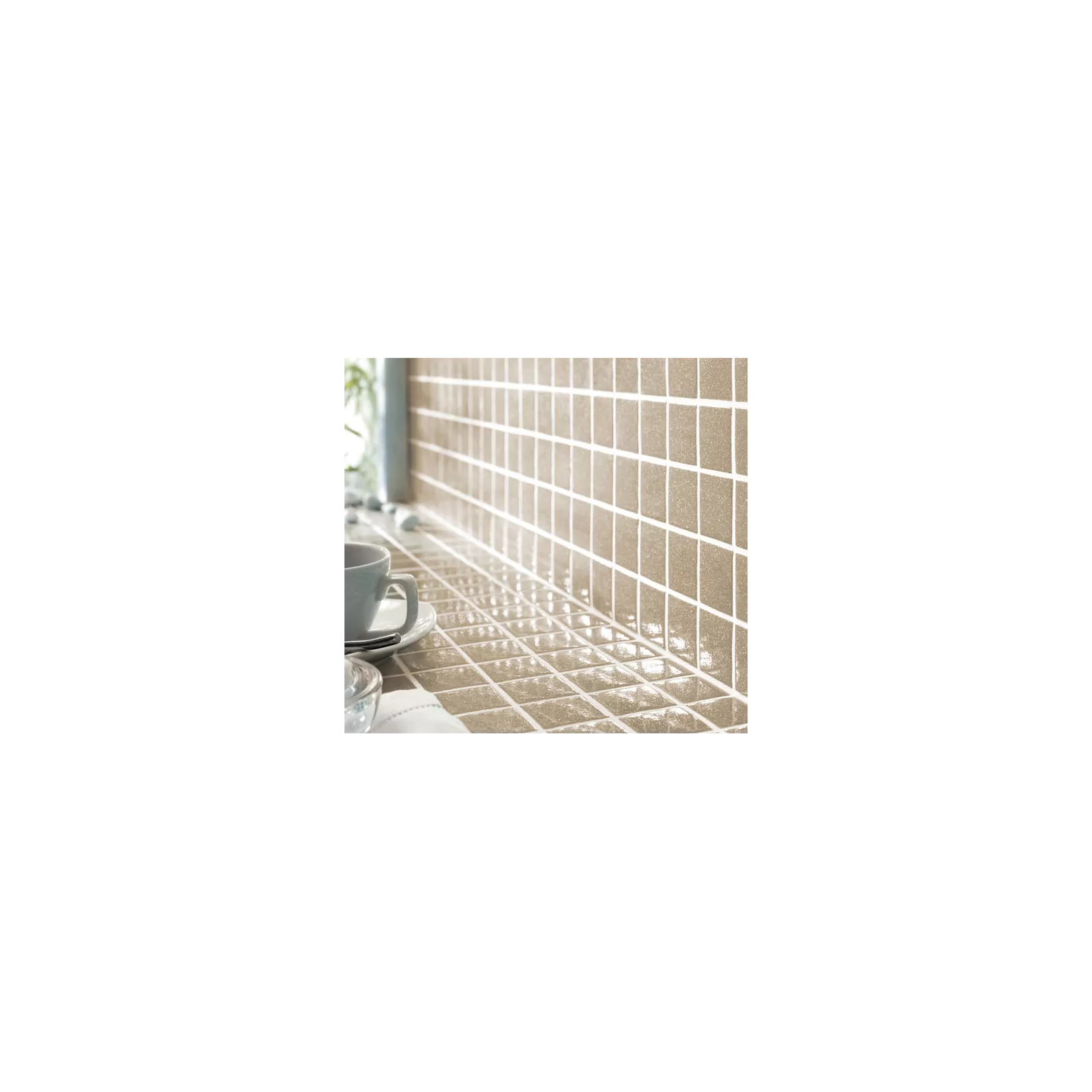 Mosaïque pâte de verre TERRA (2 formats, 2 finitions)