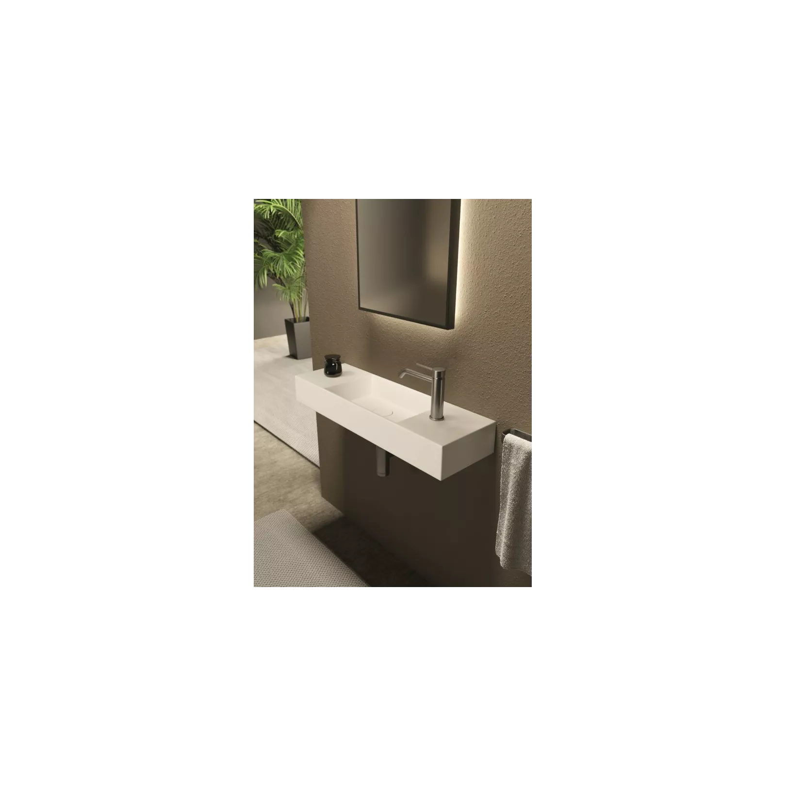 Lavabo, vasque à suspendre SPY 80x25cm