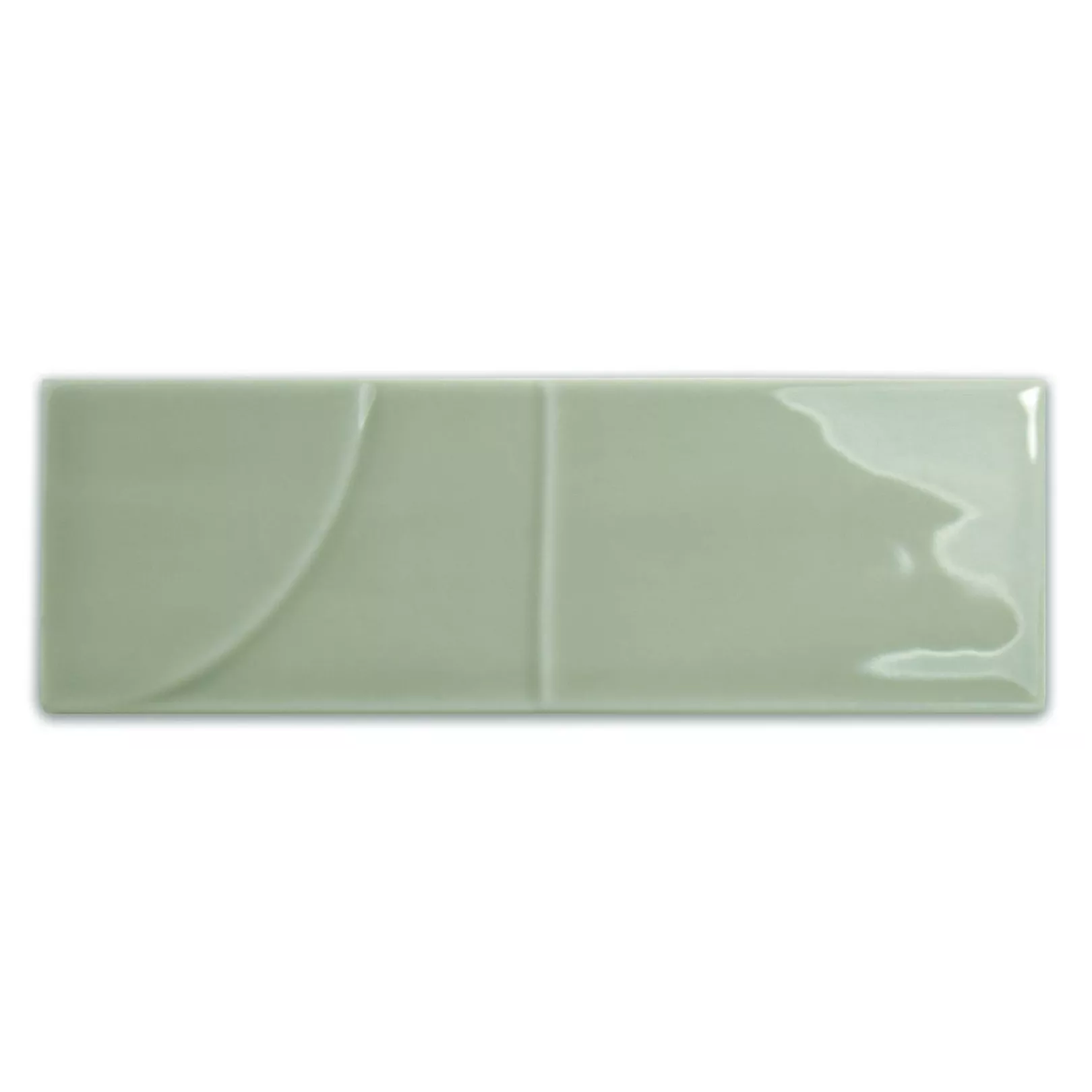 faïence GLOW Mint décor 16,1x5,2cm