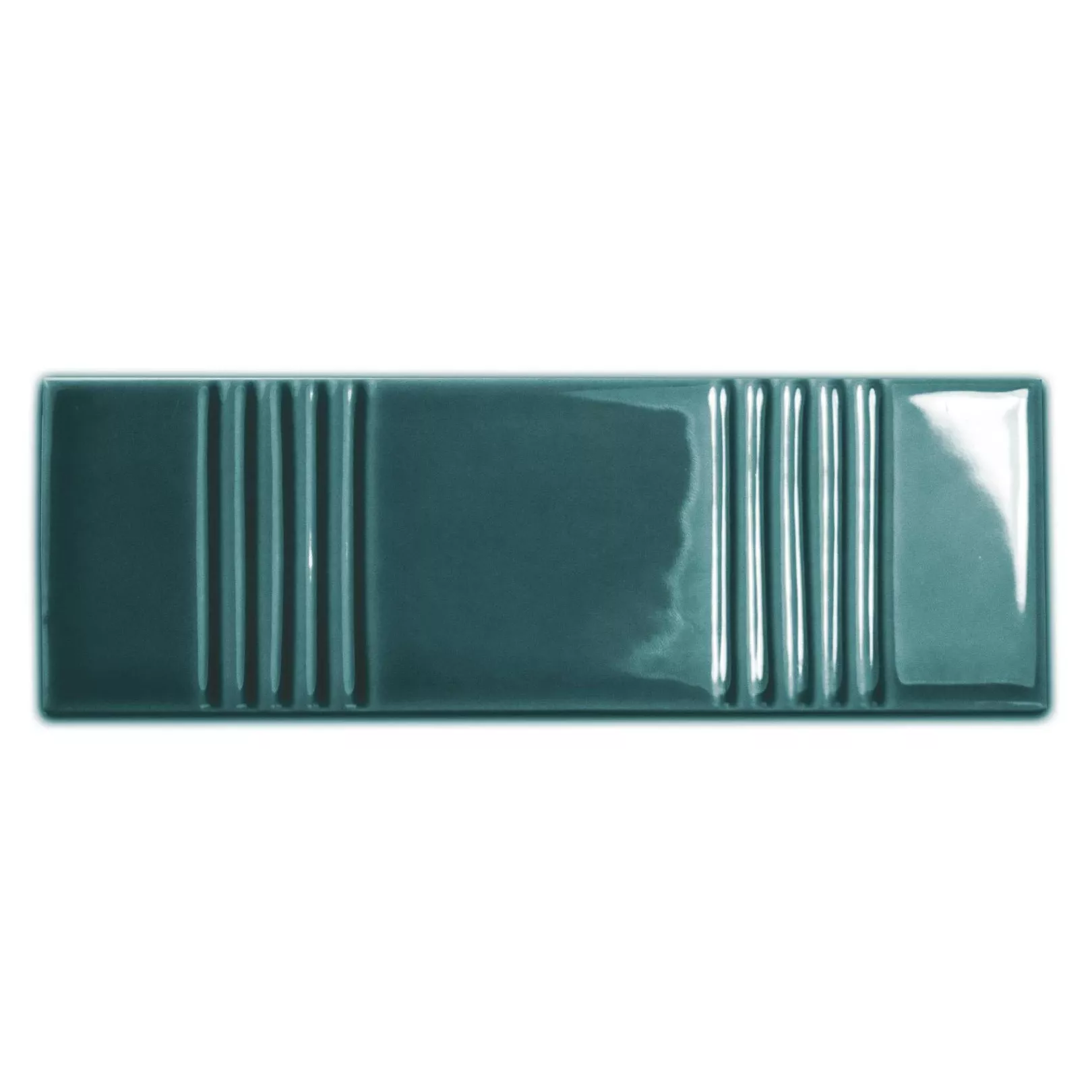 faïence GLOW Blue décor 16,1x5,2cm