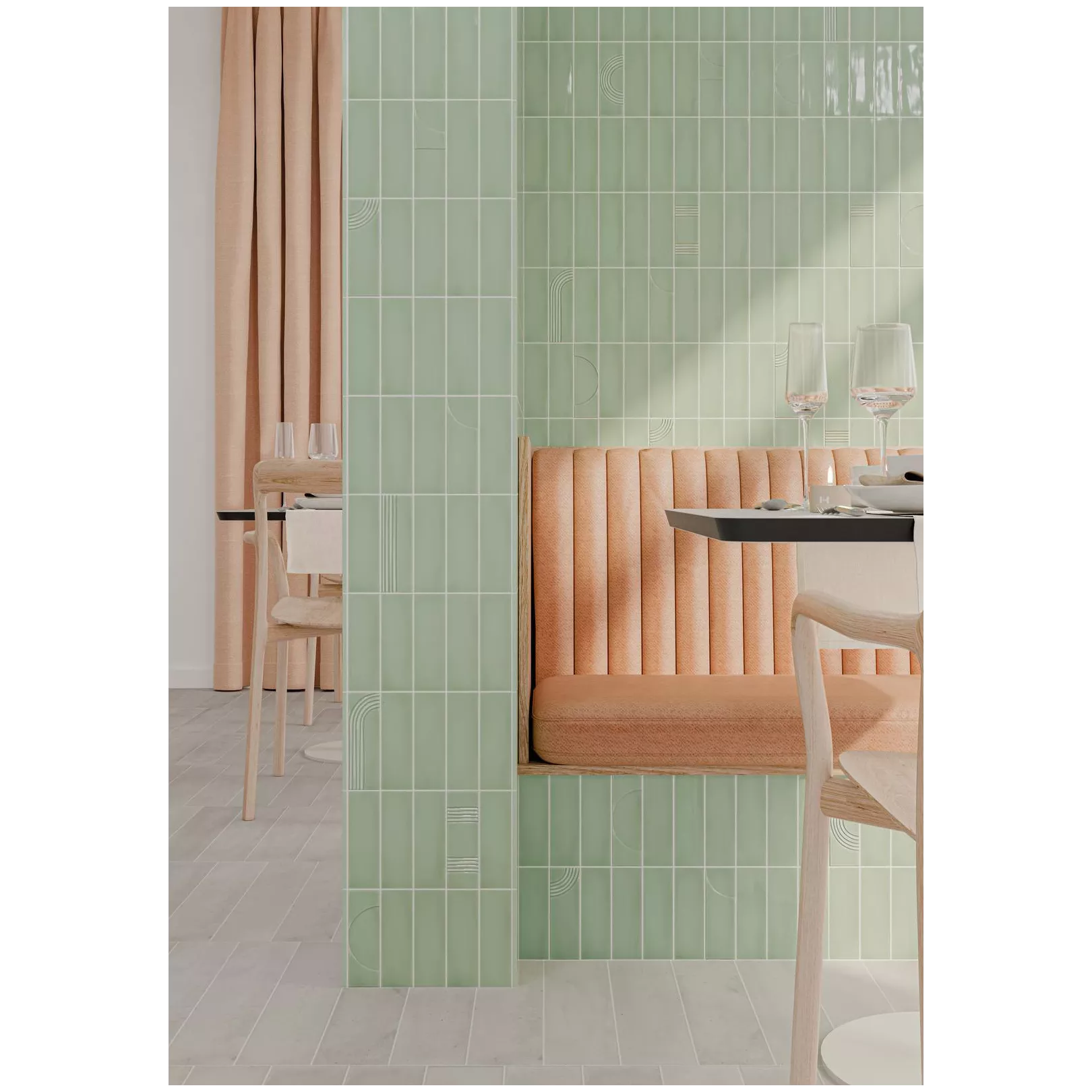 Wall tiles porcelain body GLOW