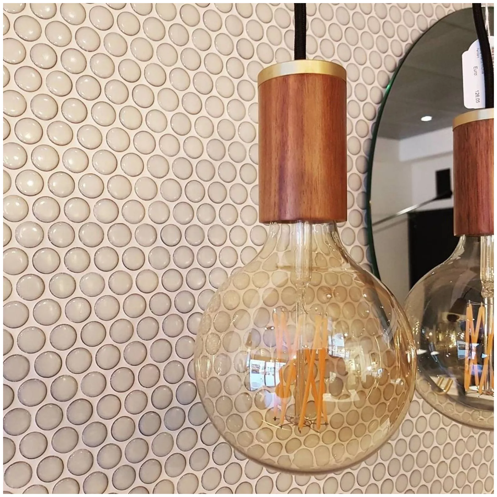 Porcelain stoneware mosaic VENICE PENNYROUND