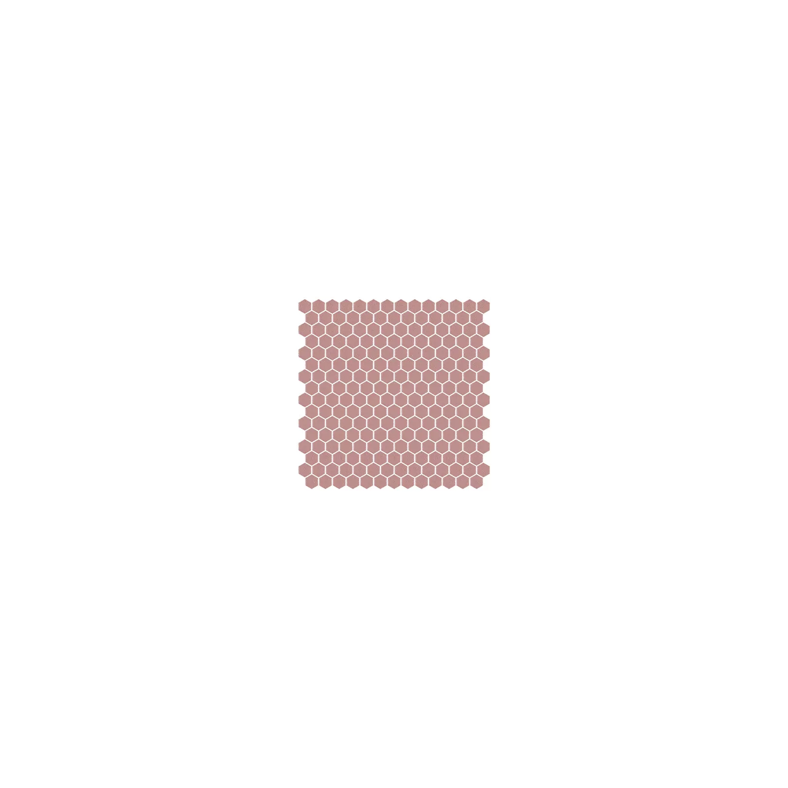 Mosaïque pâte de verre UNICOLOR Hexagone 2.6x2.2cm