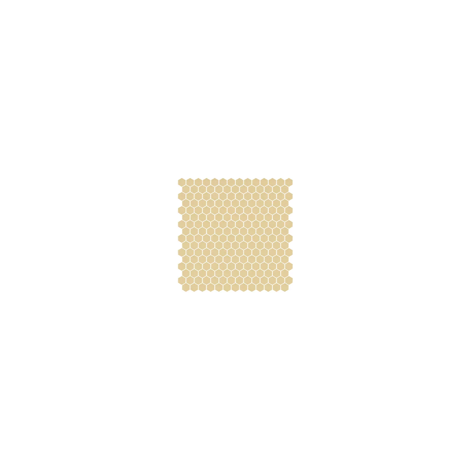 Mosaïque pâte de verre UNICOLOR Hexagone 2.6x2.2cm