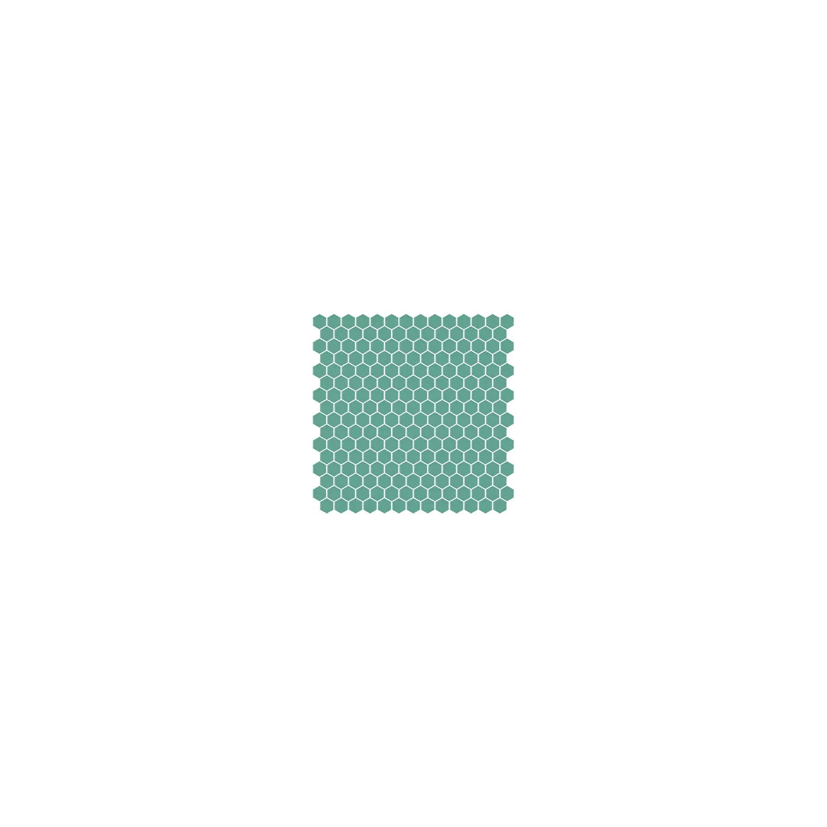Mosaïque pâte de verre UNICOLOR Hexagone 2.6x2.2cm