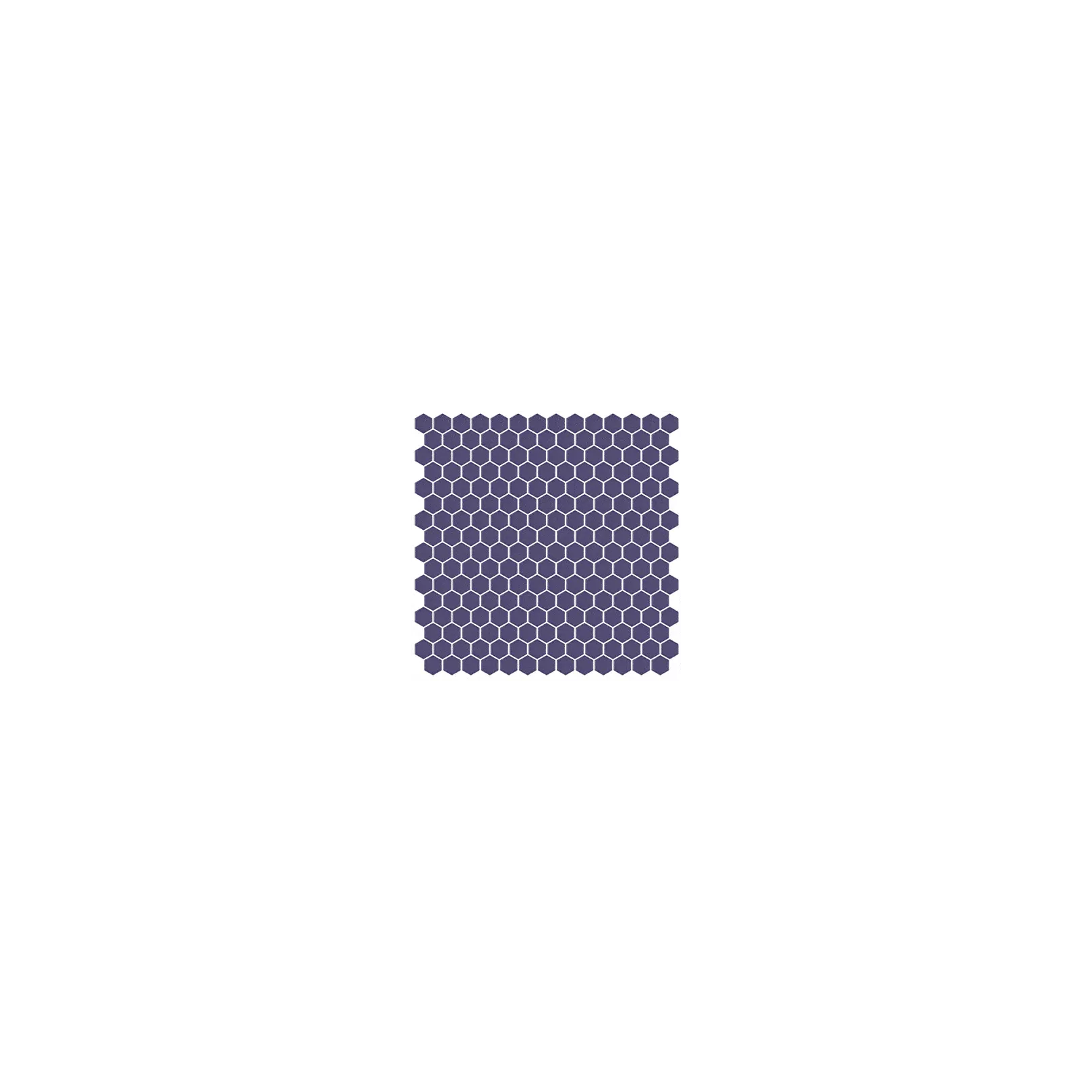 Mosaïque pâte de verre UNICOLOR Hexagone 2.6x2.2cm