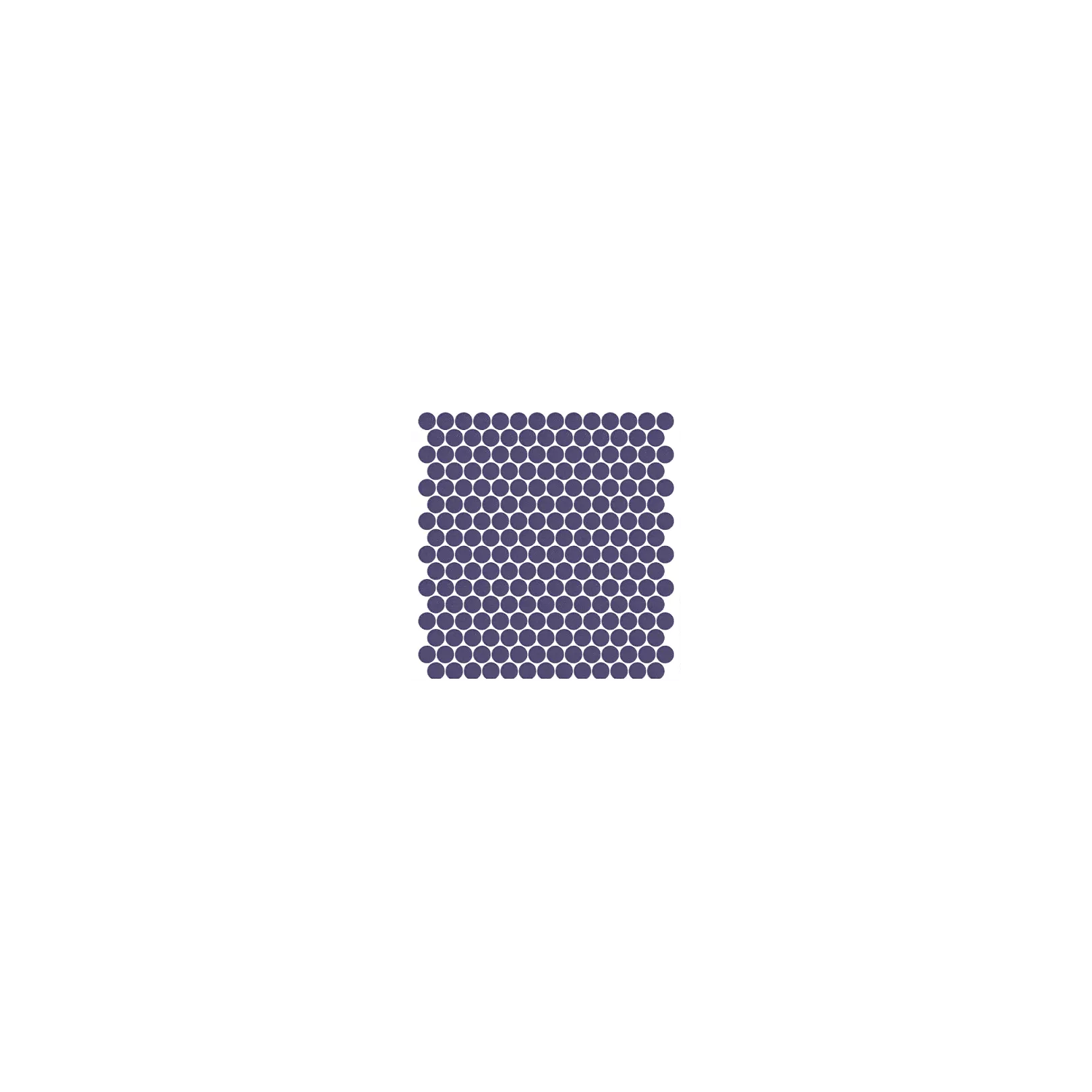 Mosaïque pâte de verre UNICOLOR Rond Ø2.3cm