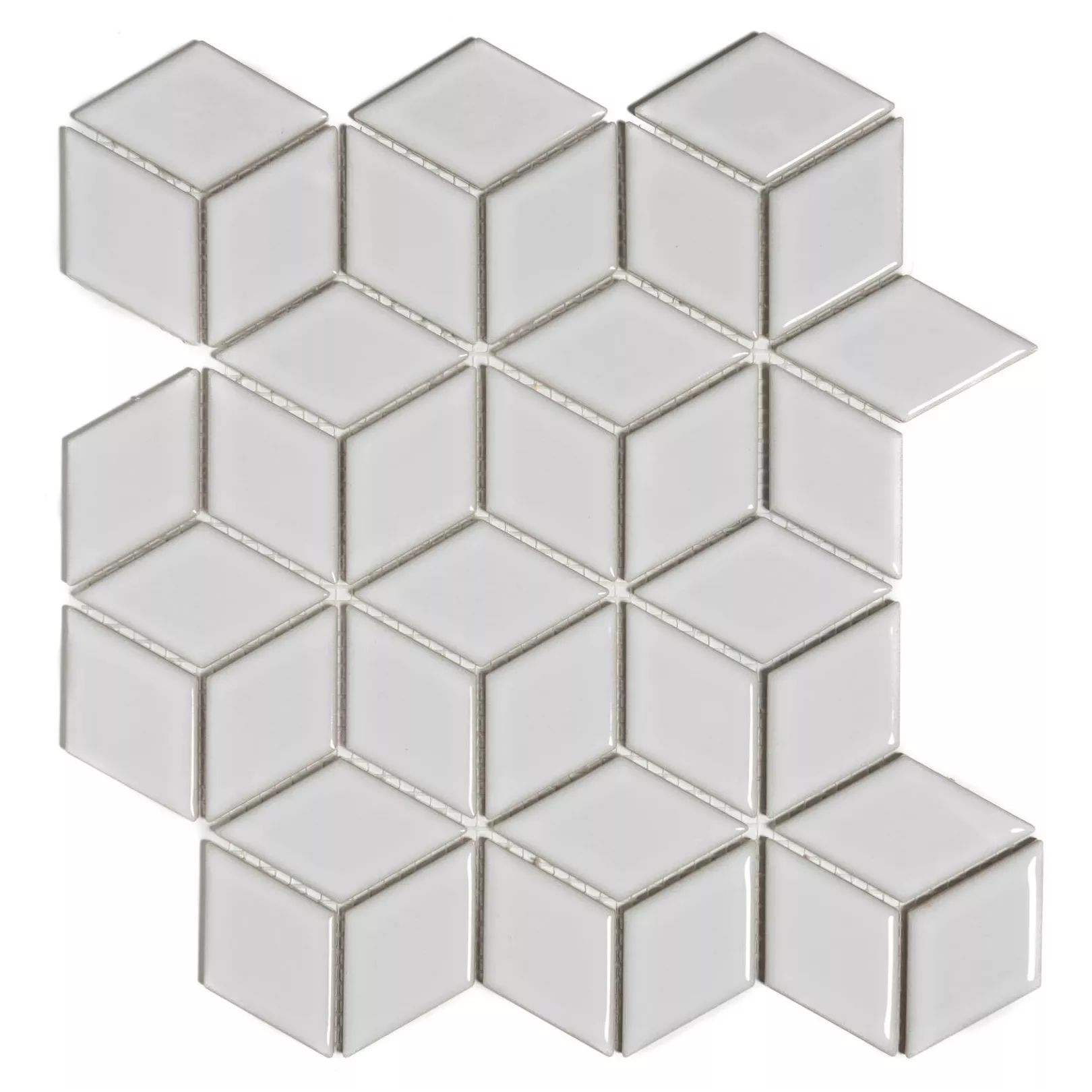 Porcelain stoneware mosaic PARIS 3D Cubic