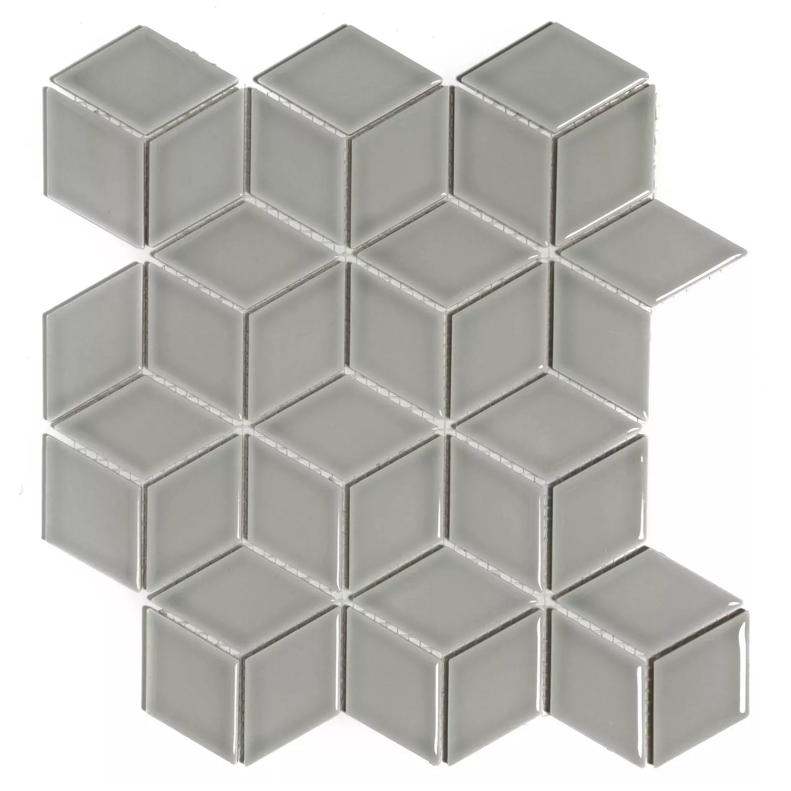 Porcelain stoneware mosaic PARIS 3D Cubic