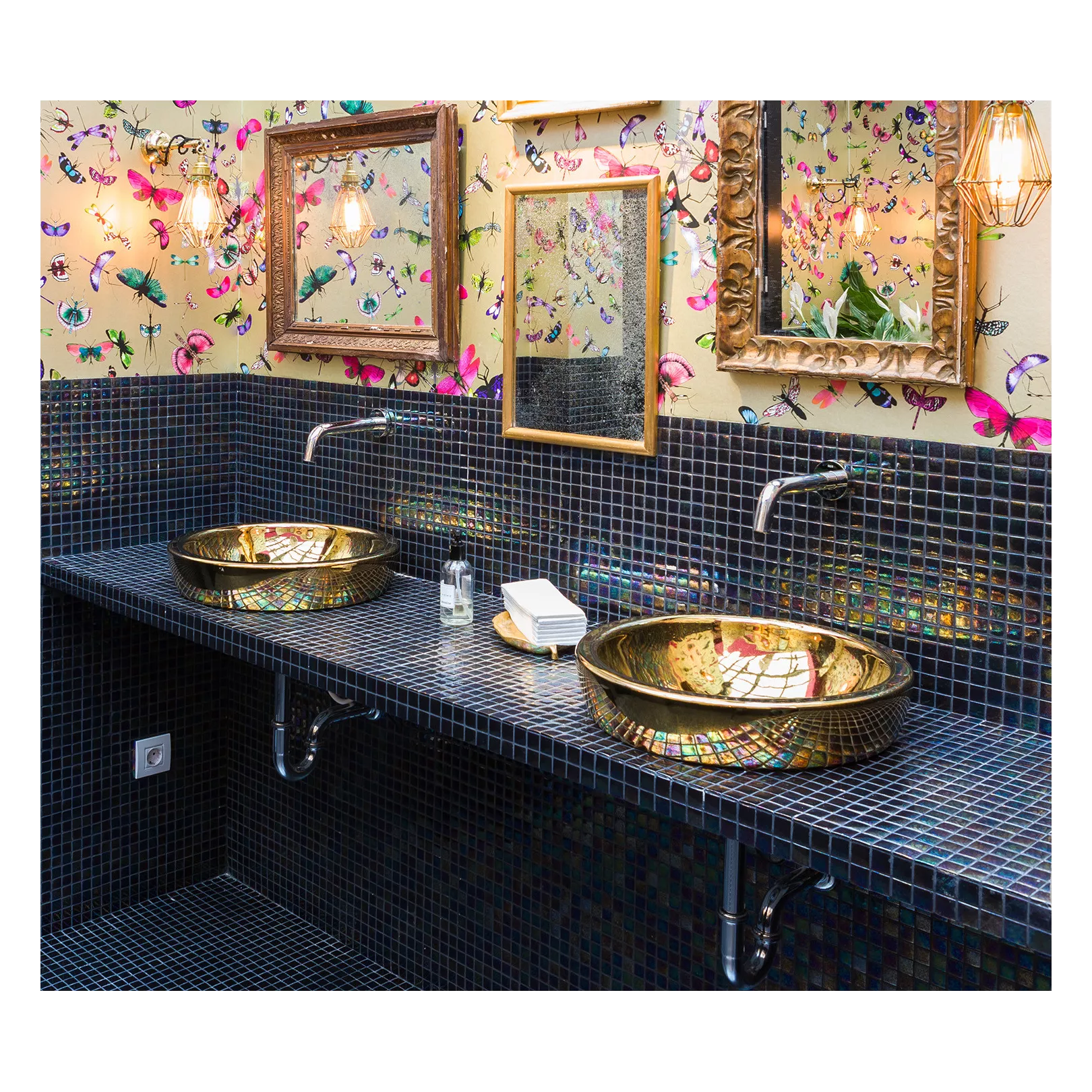 Mosaïque pâte de verre URBAN CHIC Hexagonale