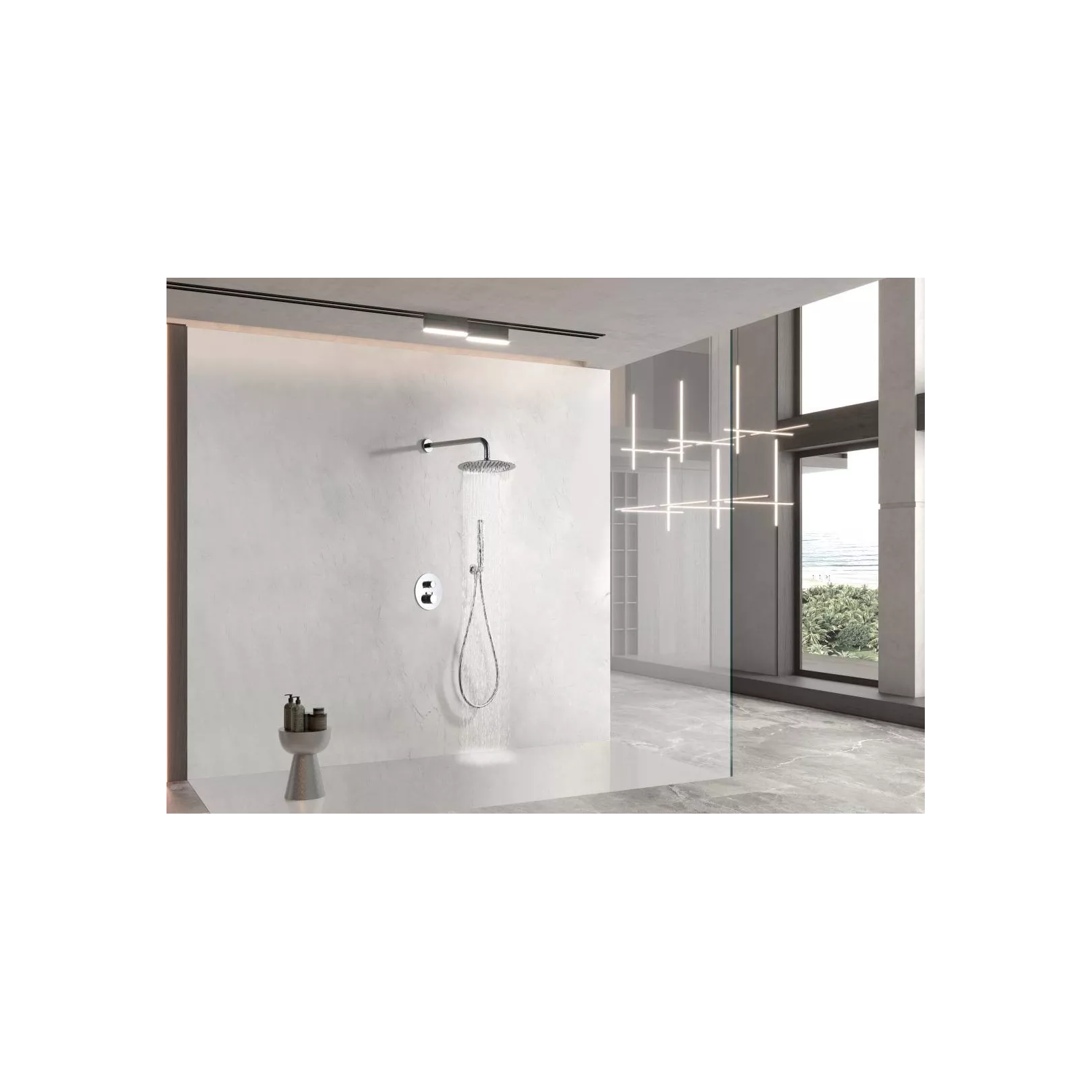 Ensemble de douche PRECIEUSE à encastrer - Thermostatique