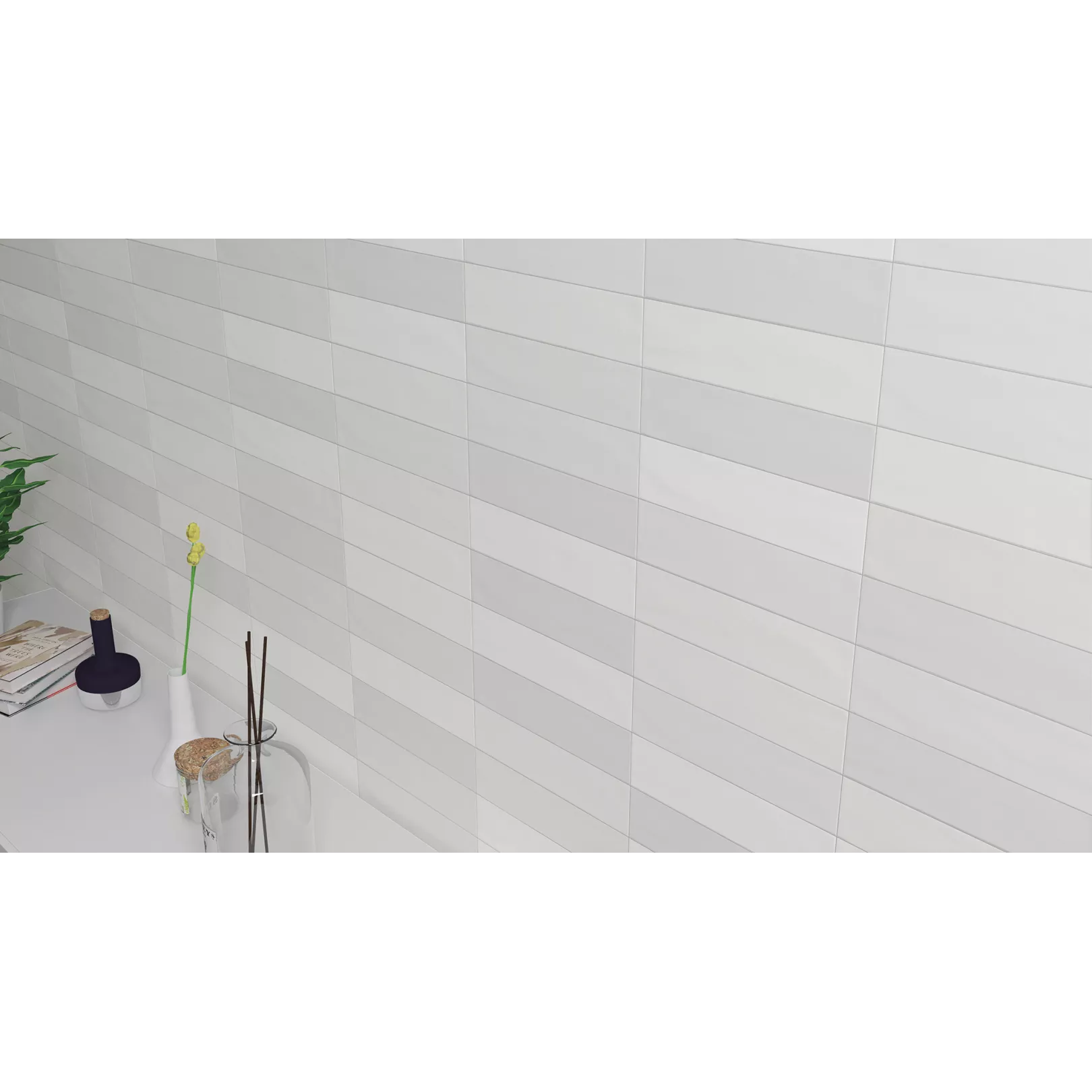 Carrelage mural faïence effet graphique GRADIENT ET GRADIENT DECOR 30x7,5cm