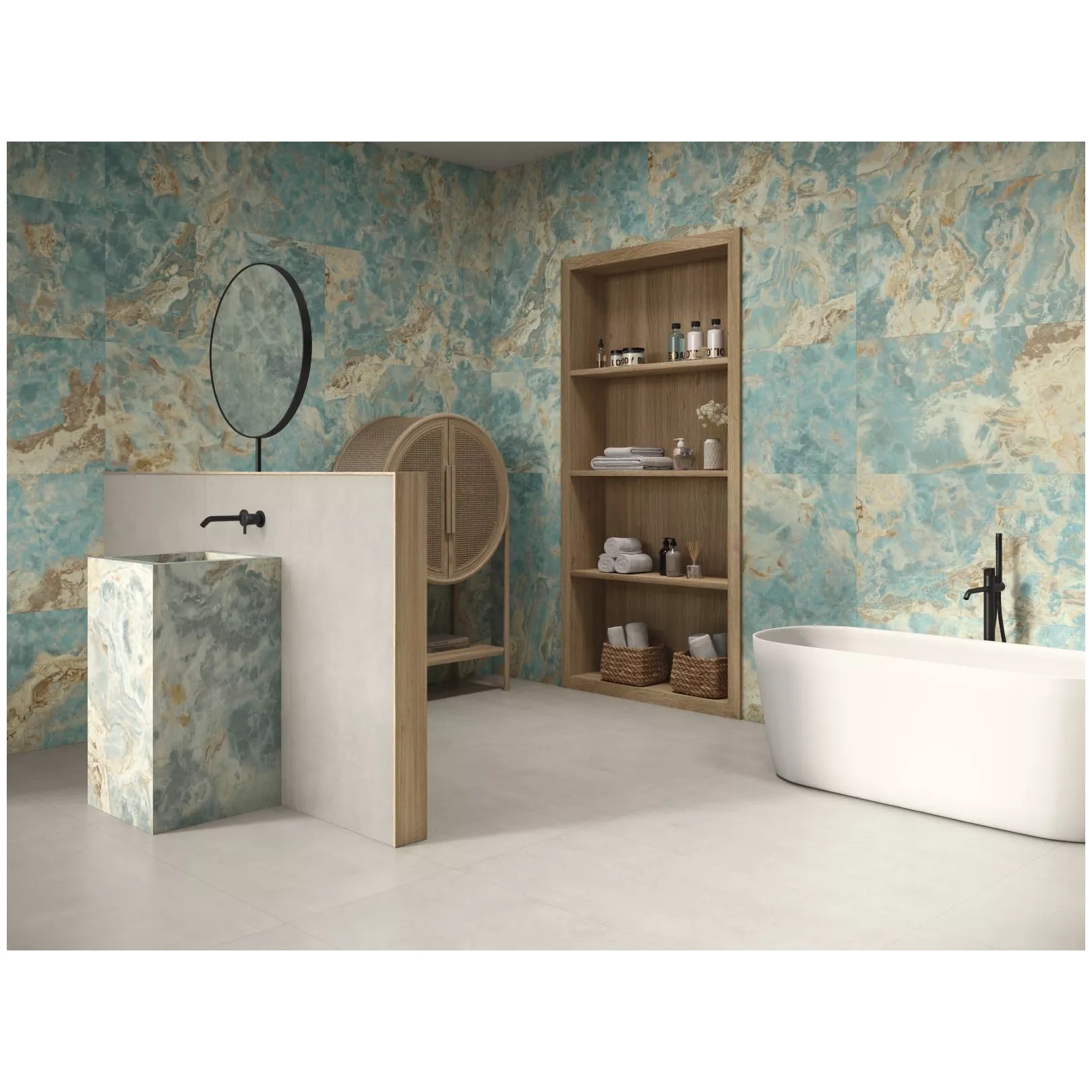 Grés cérame effet ciment CREAM