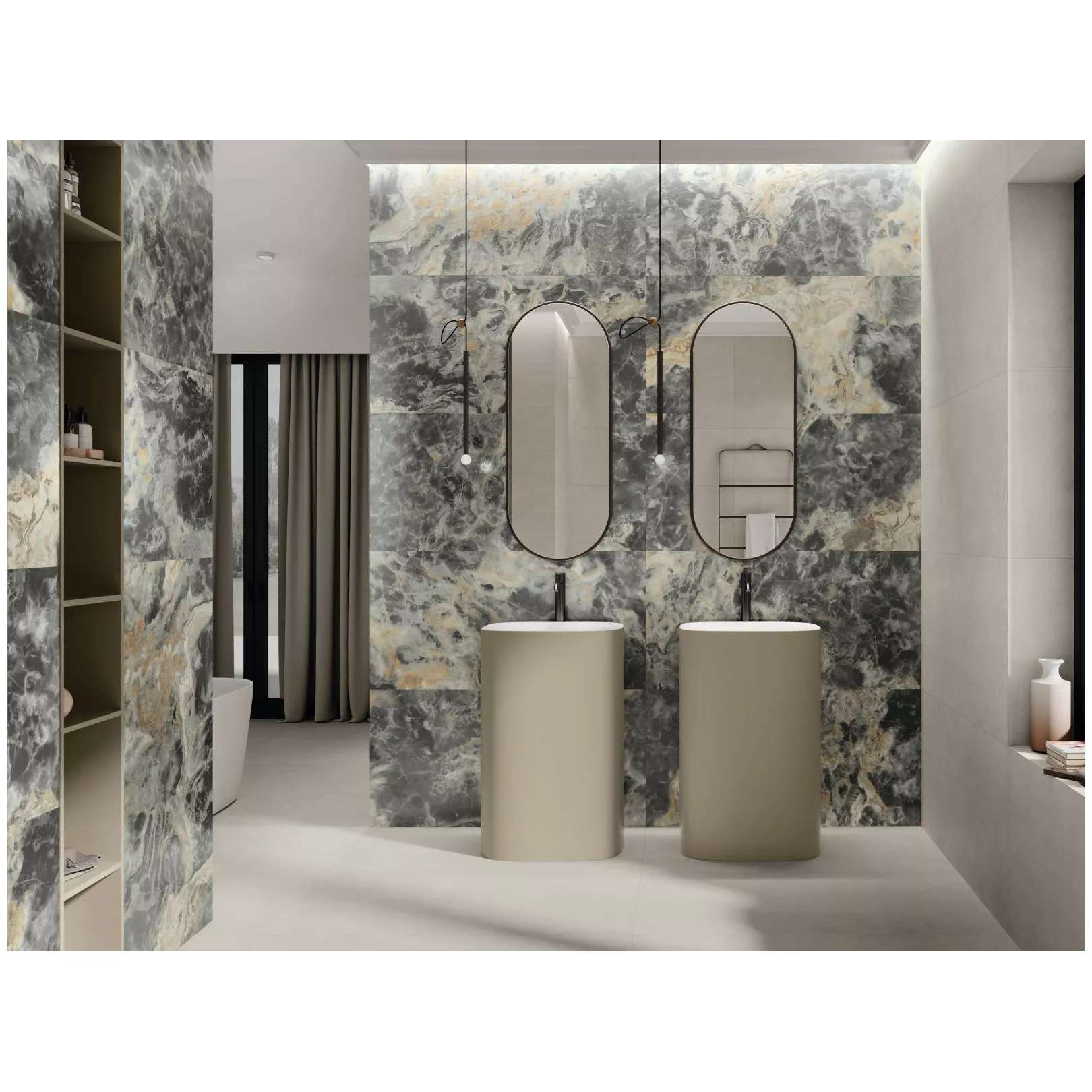 Grés cérame effet résine CREAM