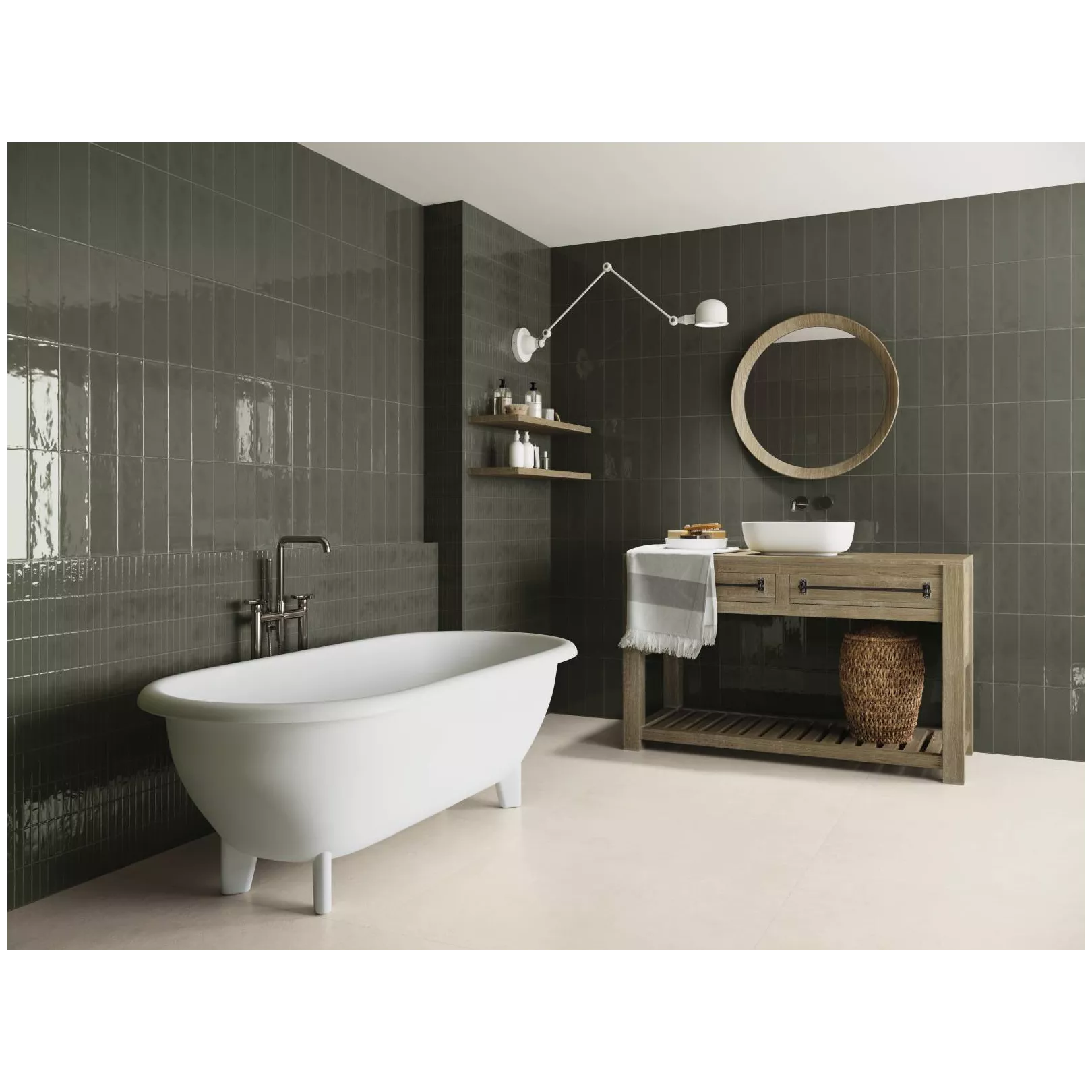 Grés cérame effet résine CREAM